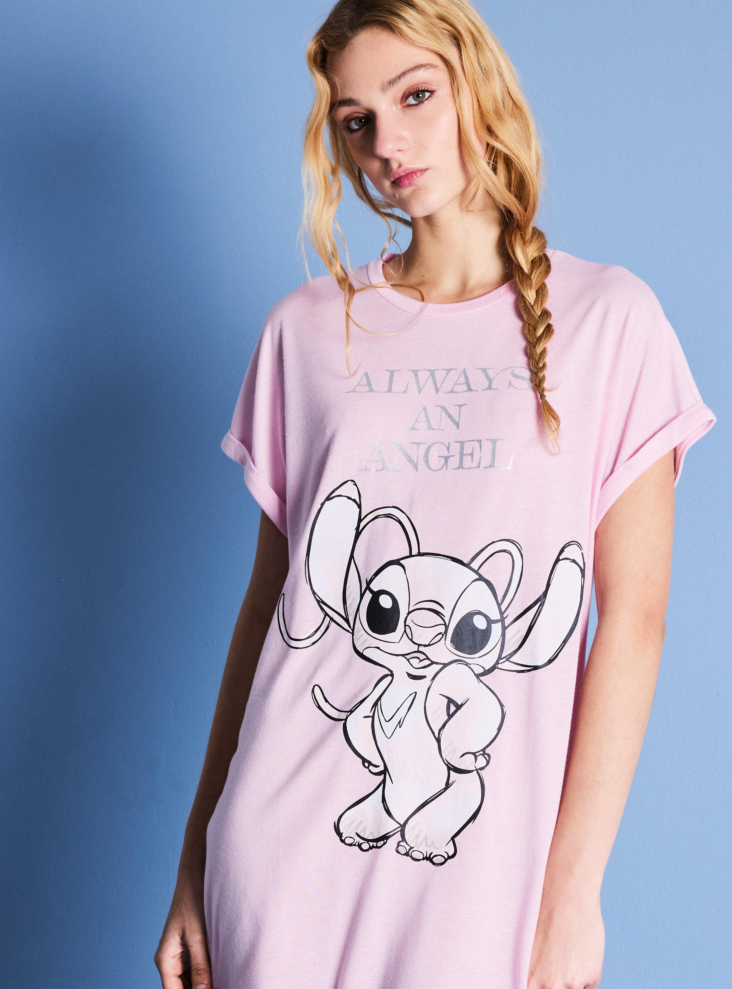 Camisa de Dormir Manga Estampado Disney Ángel-2