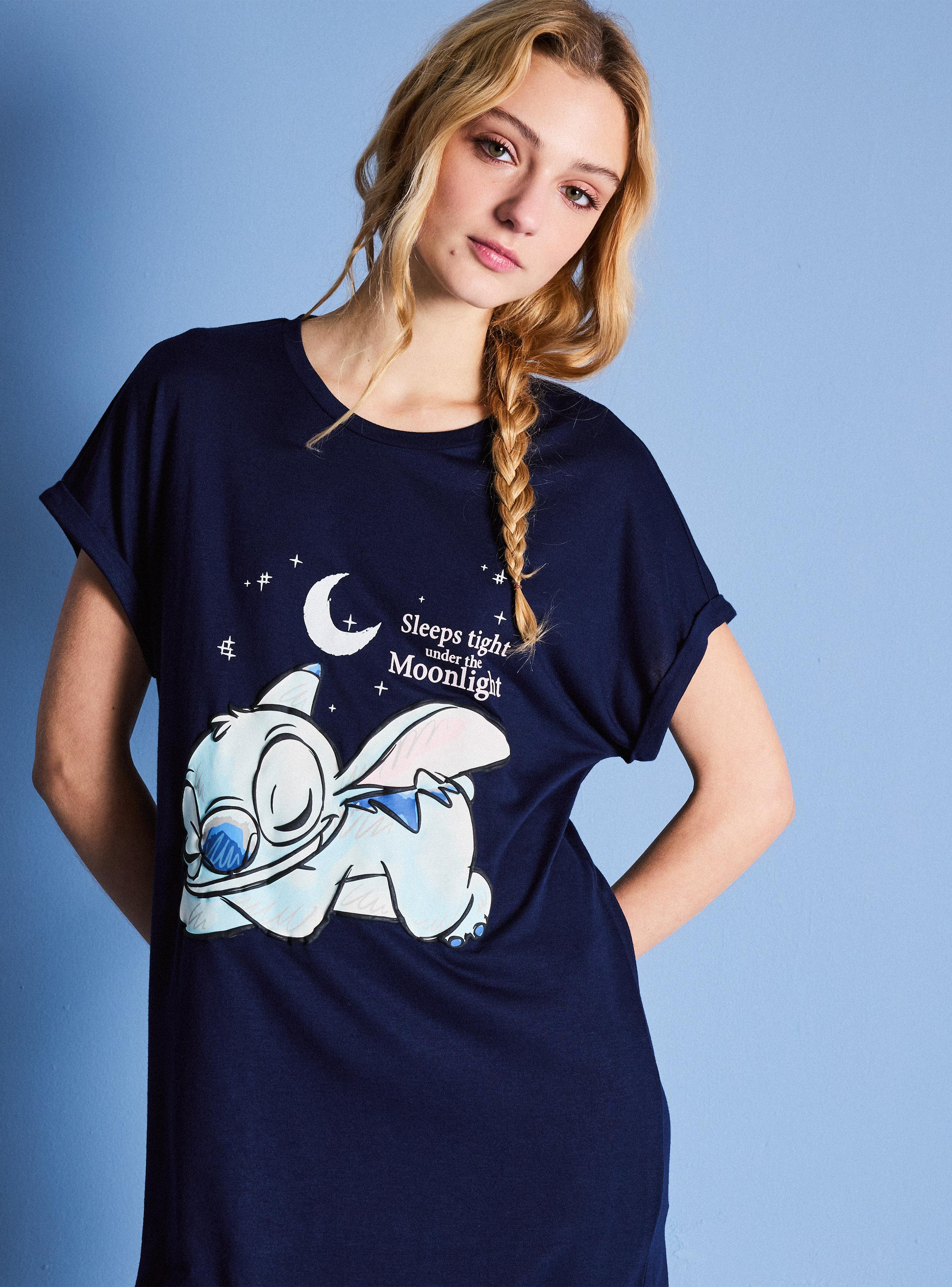 Camisa de Dormir Manga Corta Estampado Disney Stitch-2