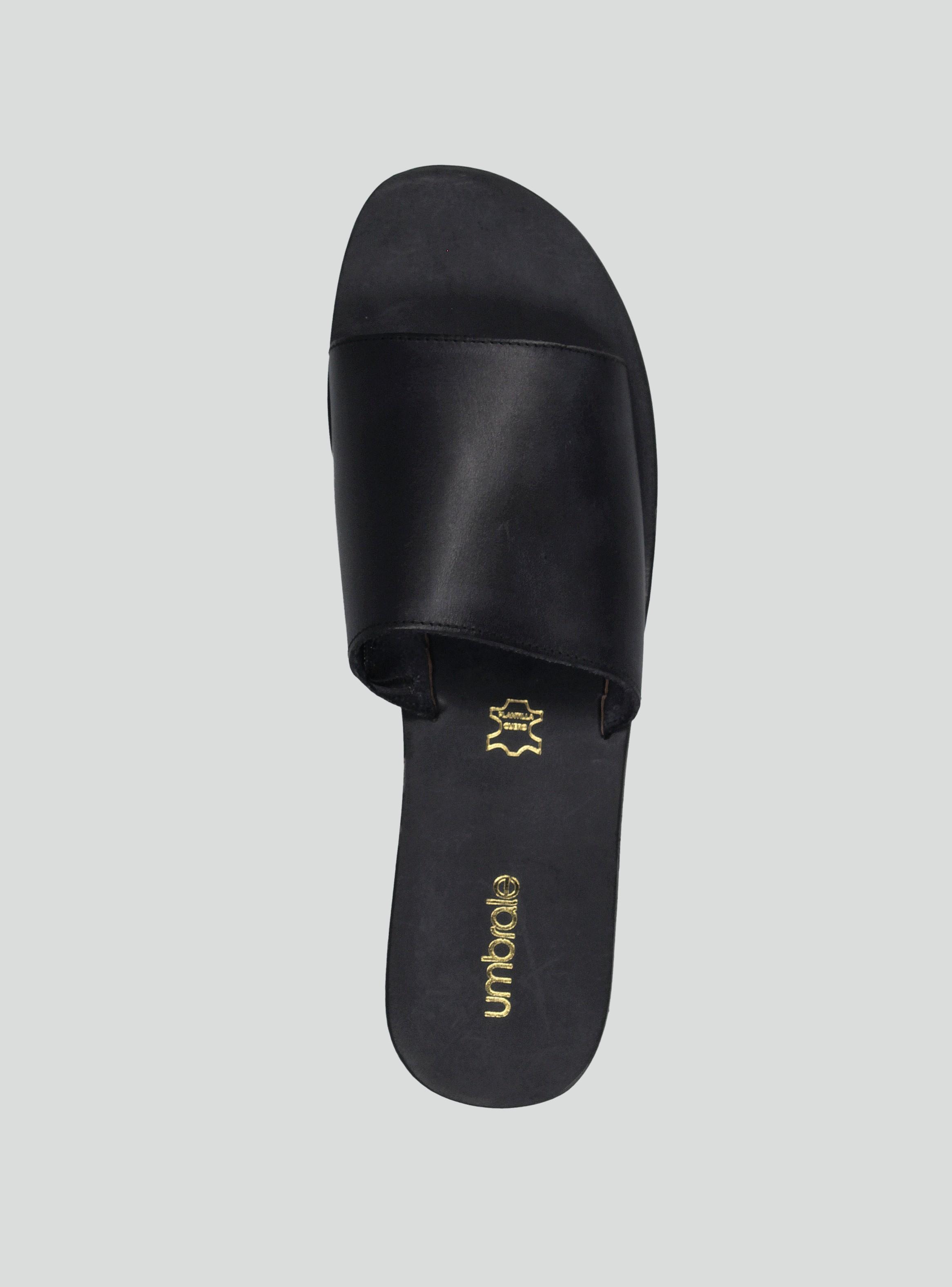 Sandalia Slide Cuero  Mujer-3