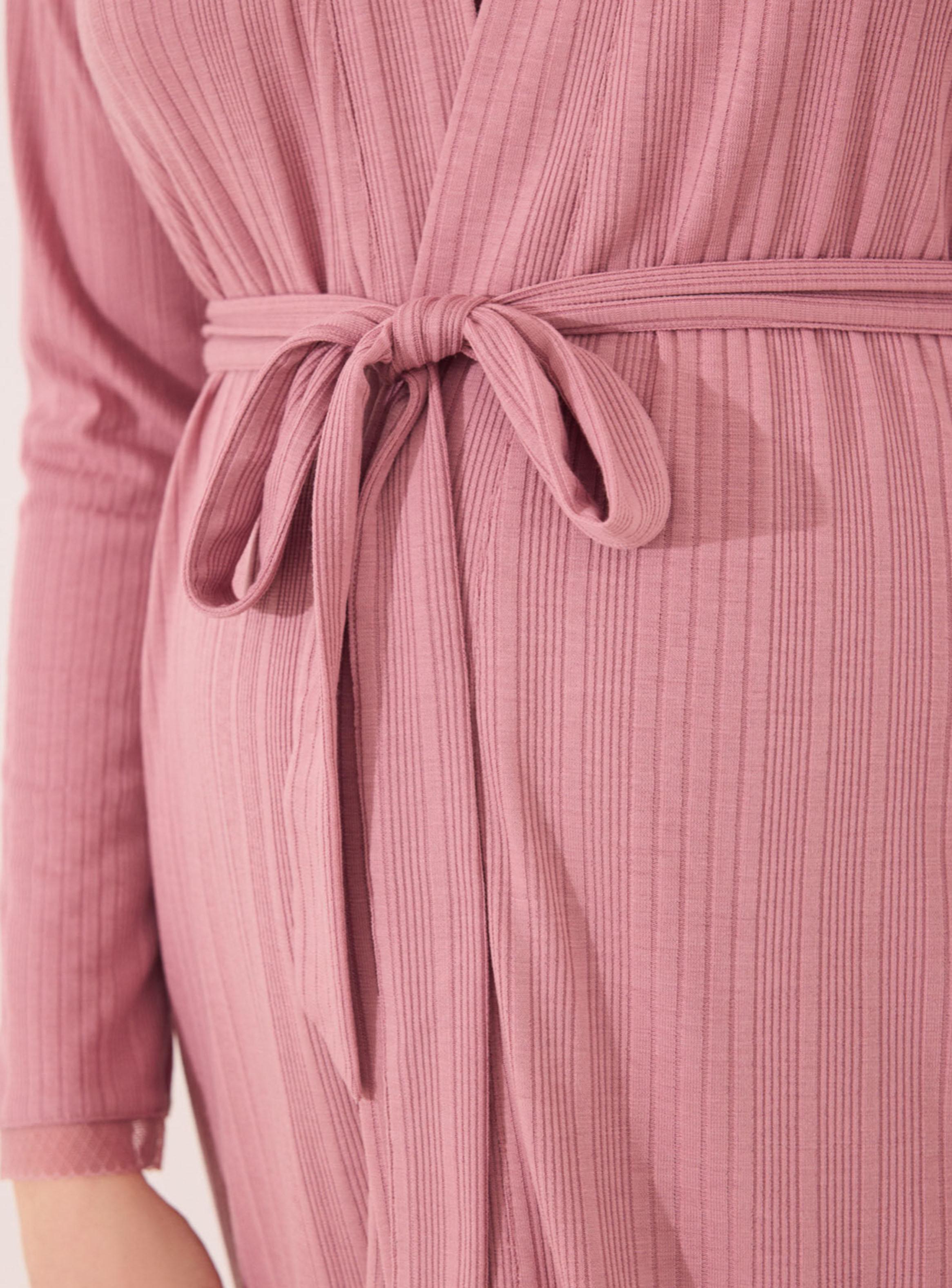 Bata Midi Maternity Pointelle Rosa-4