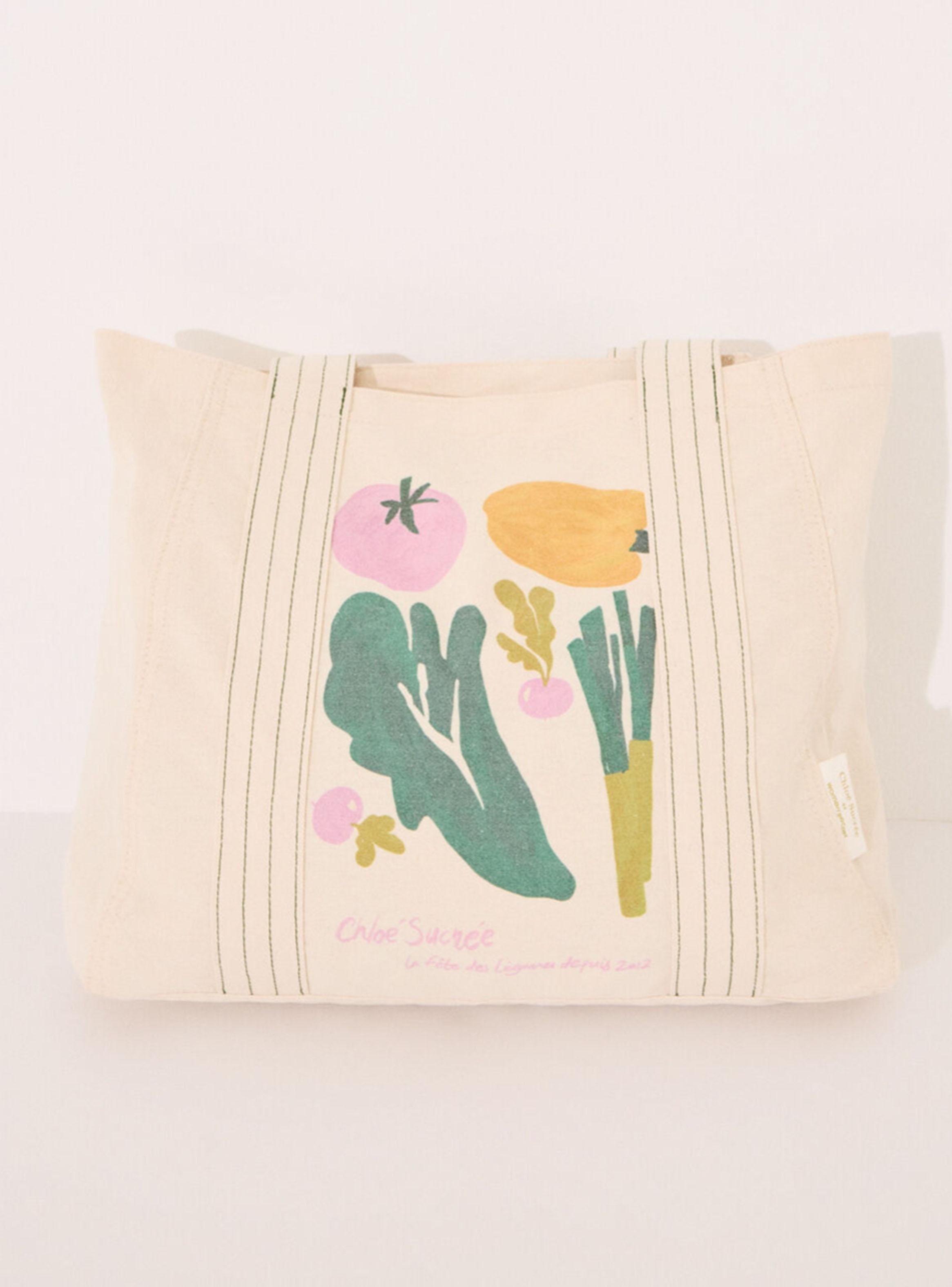 Bolso Shoper Algodón Print Vegetales-3