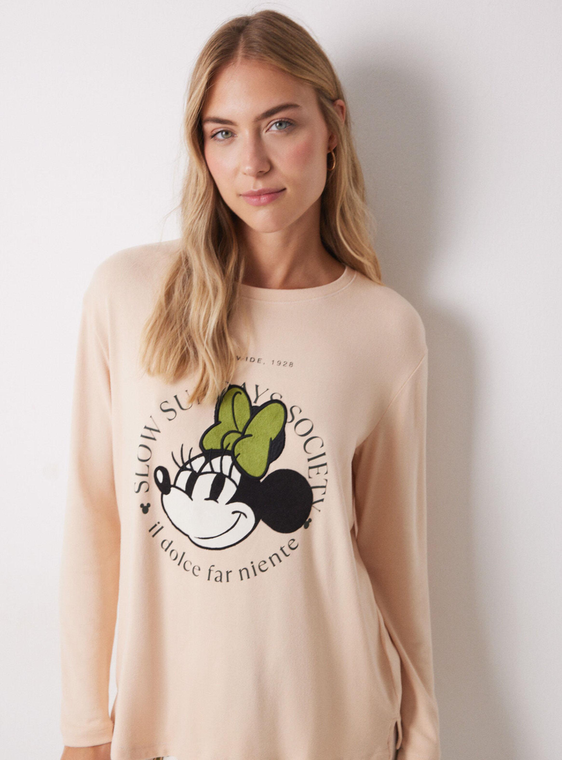 Pijama Largo Minnie Manga Larga-2