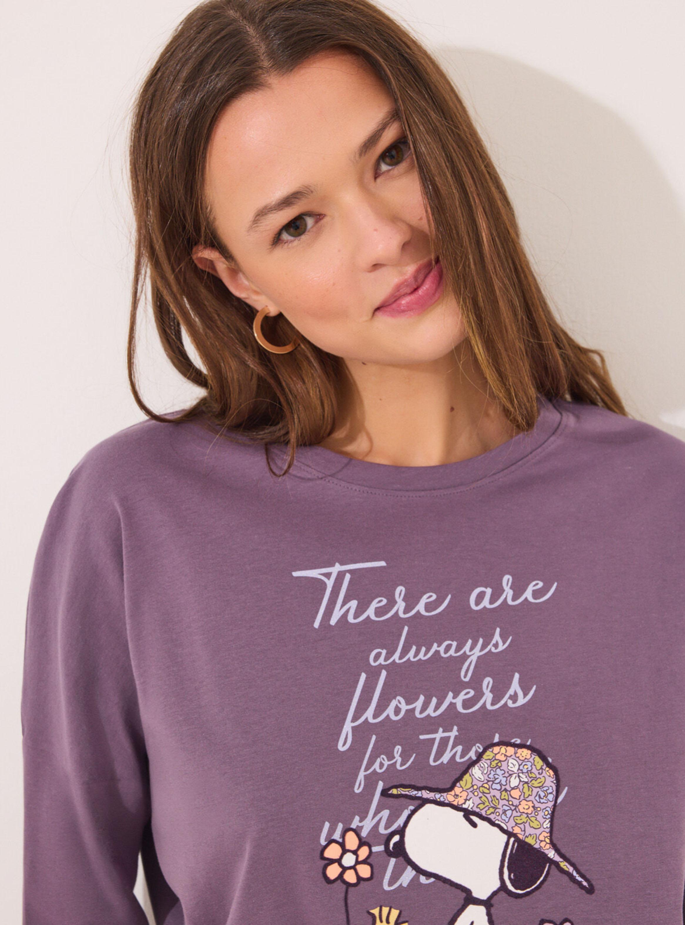 Pijama Largo Algodón Print Snoopy-3