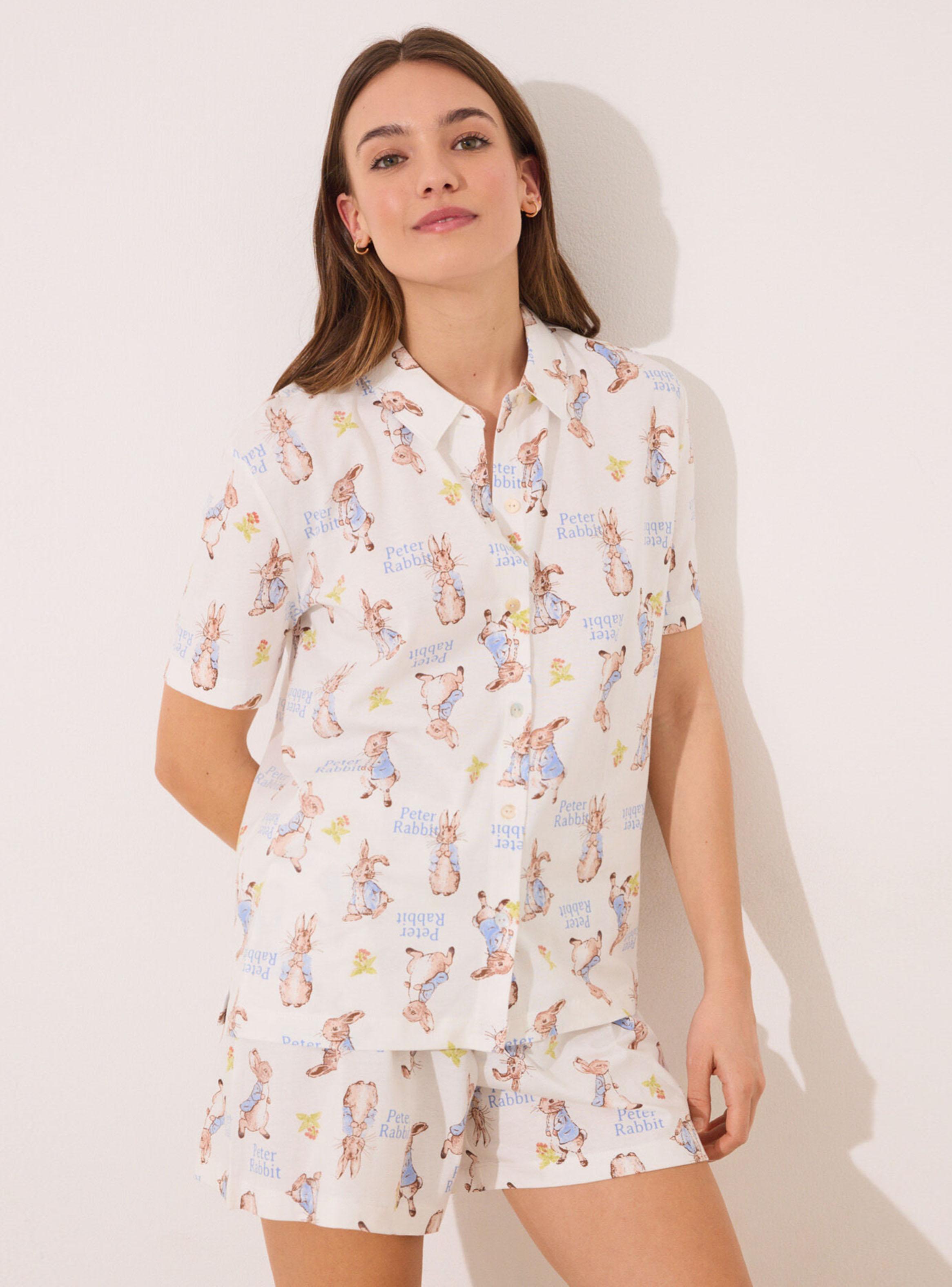 Pijama Camisero Corto Algodón Peter Rabbit-2