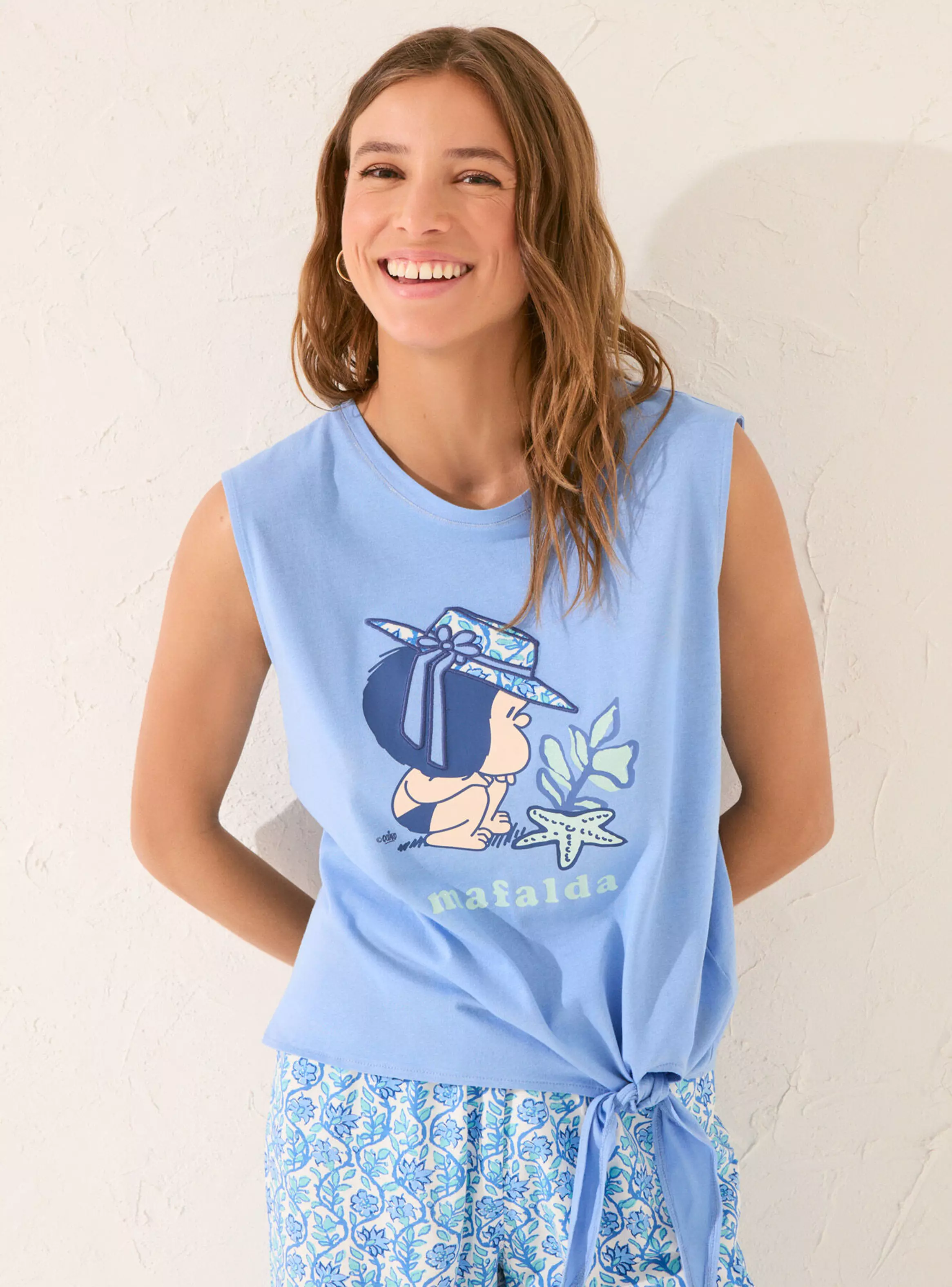 Pijama Algodón Capri Mafalda-2