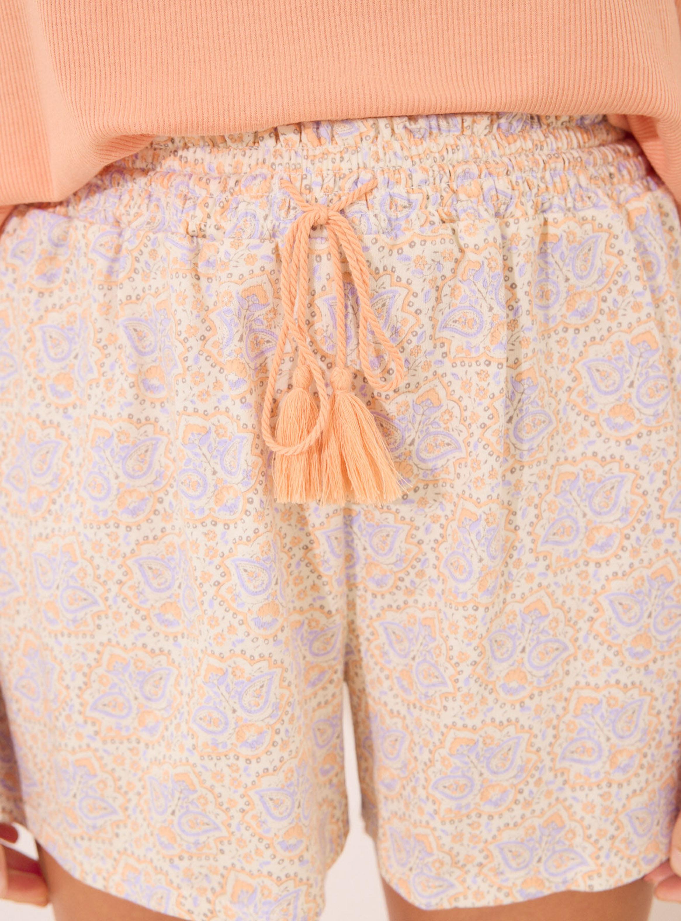 Pijama Corto Snoopy Naranja-4