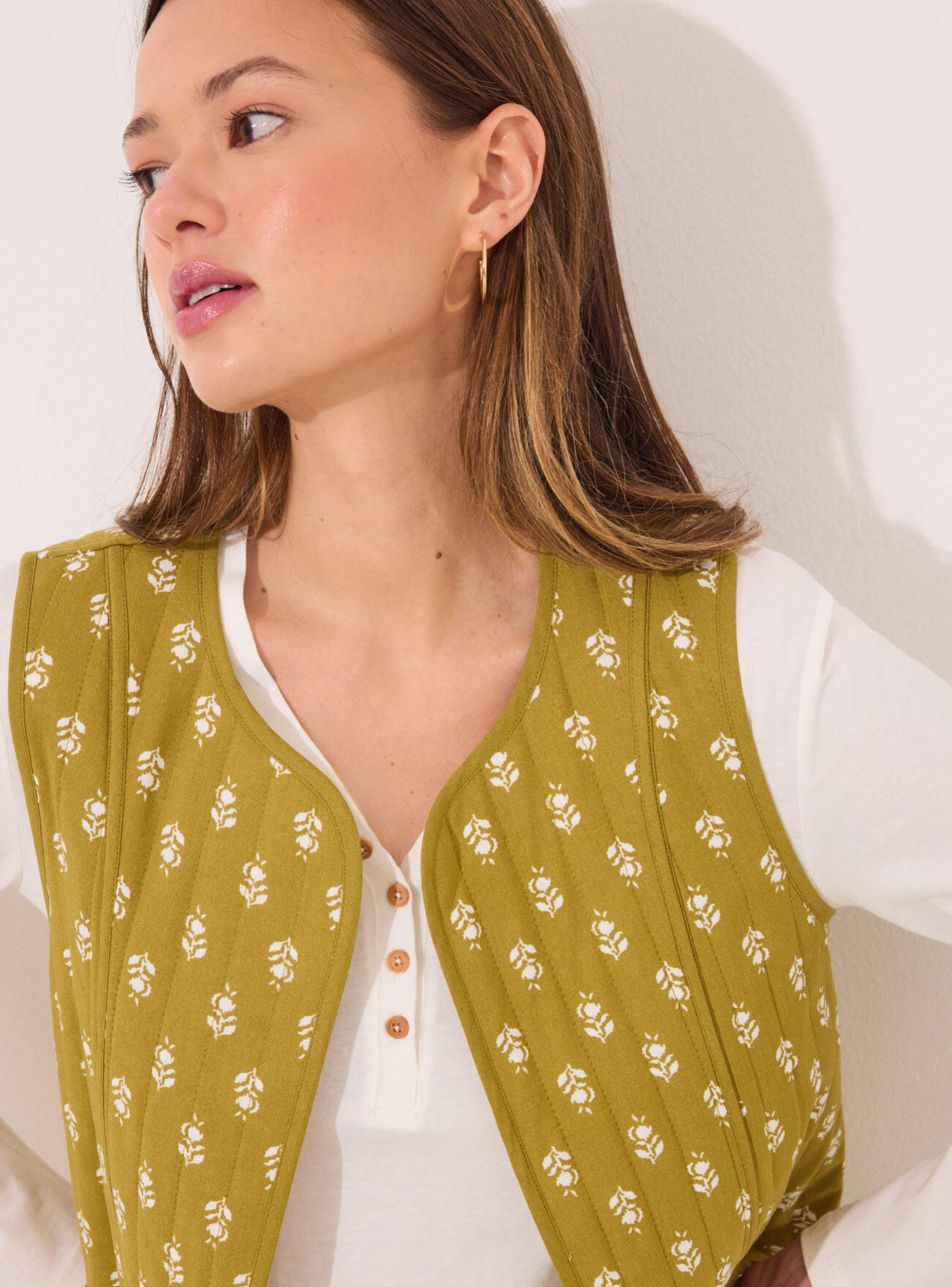 Chaleco Reversible Diseño Sellos Verdes-2