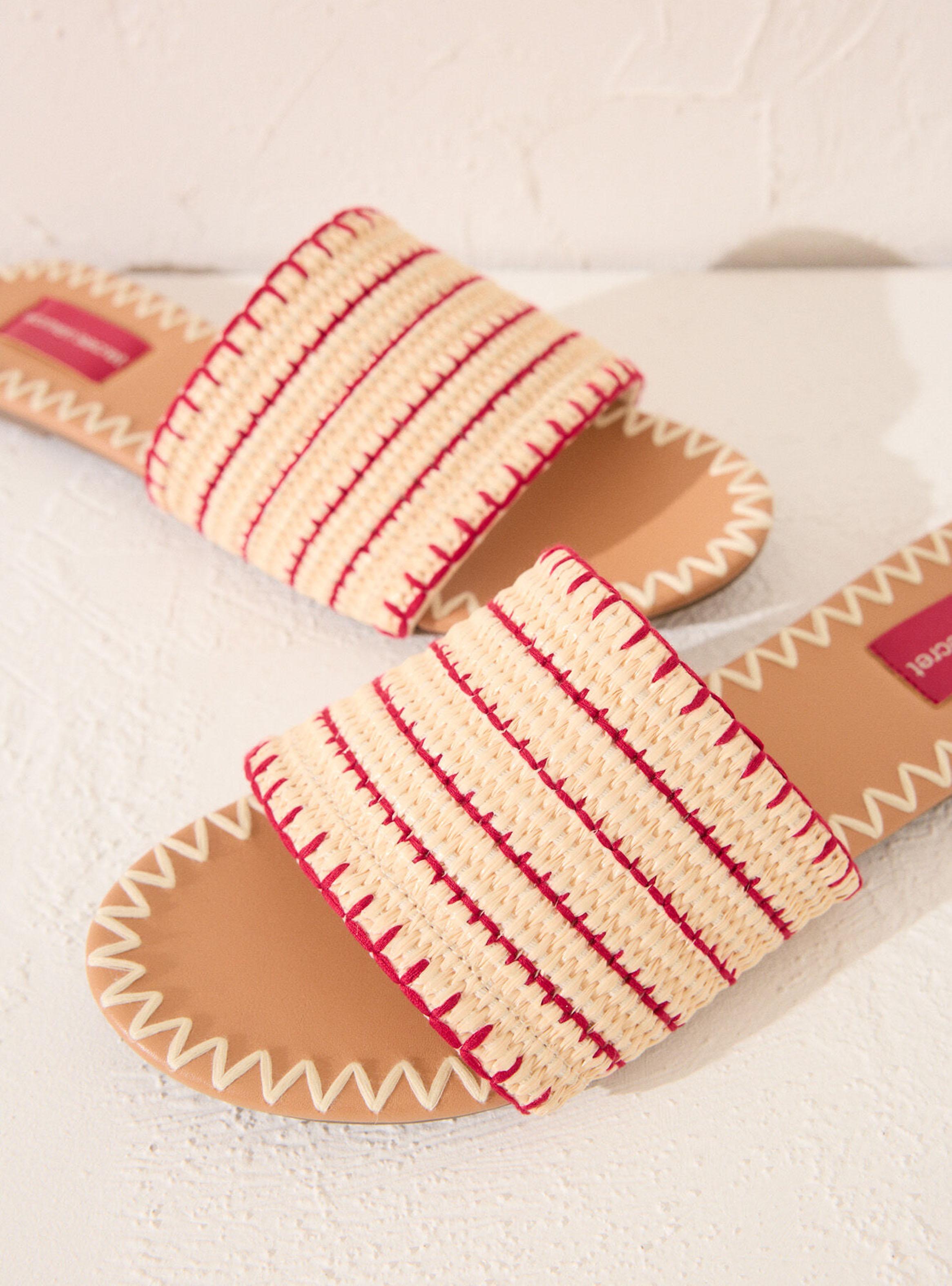 Sandalias Planas Pala Rafia-2