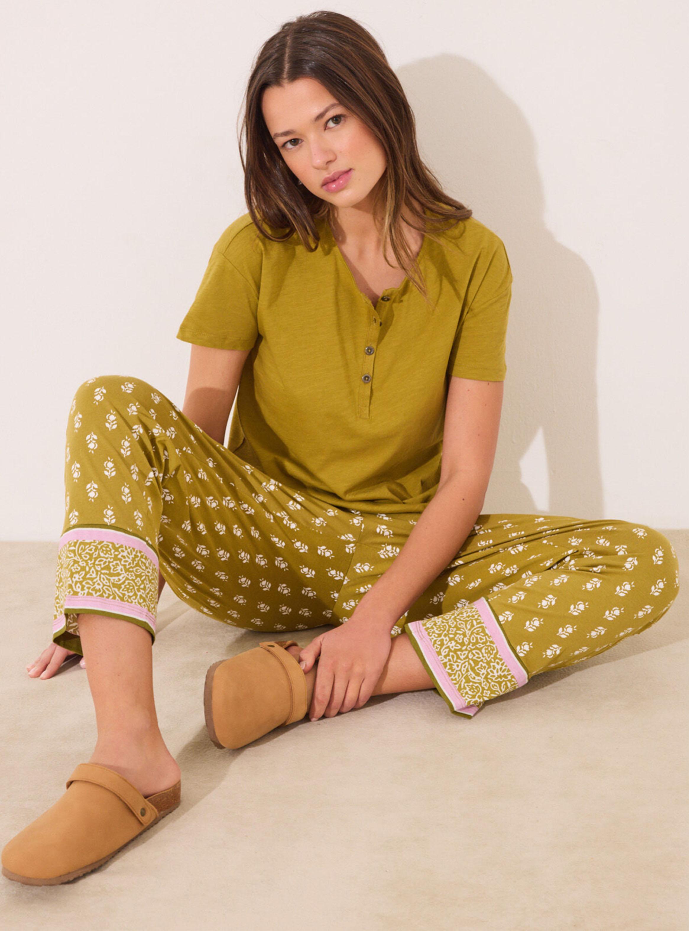 Polera Lisa Manga Corta Algodón Kaki-4