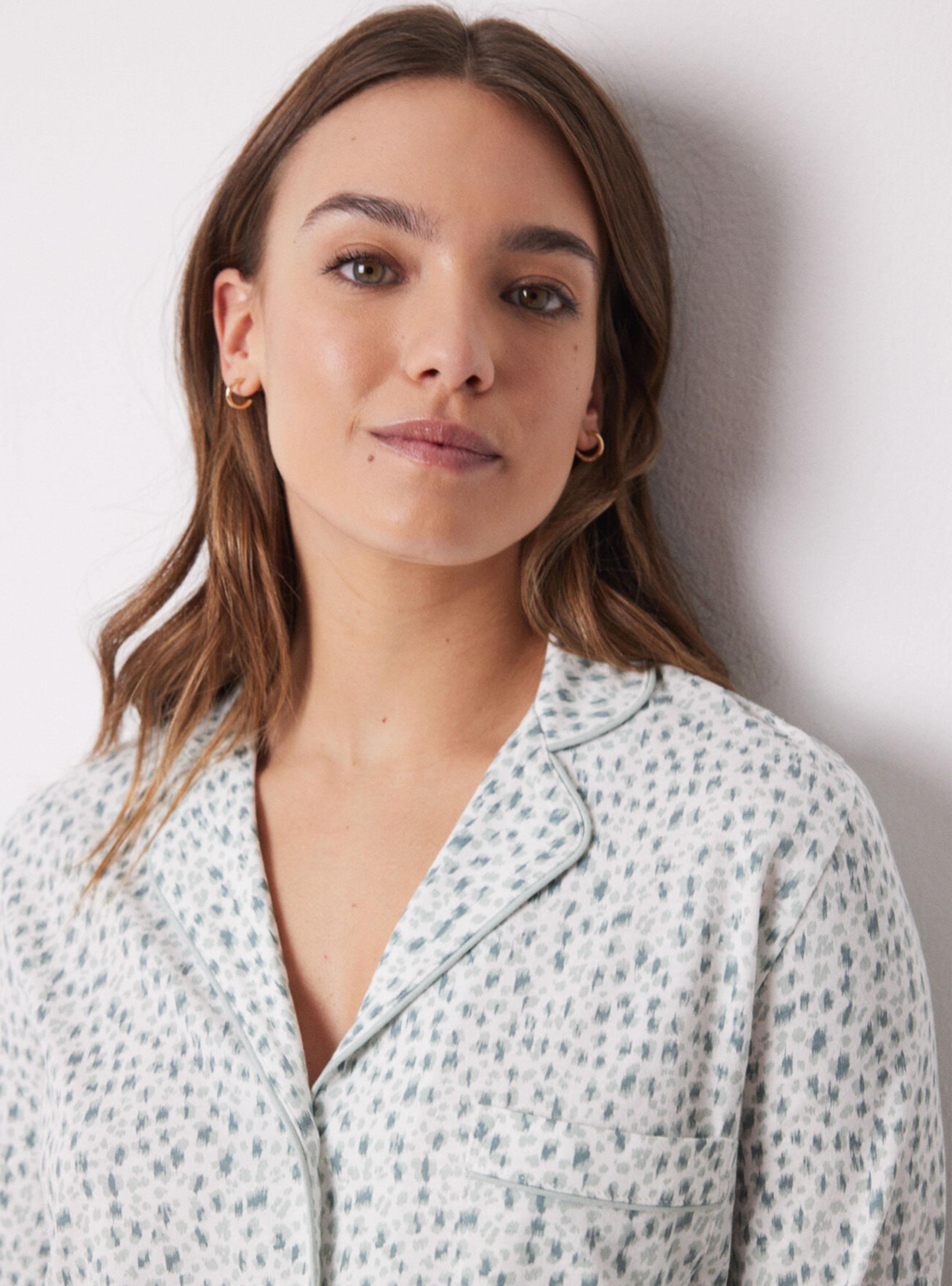 Pijama Camisero Largo Algodón Animal Print-3