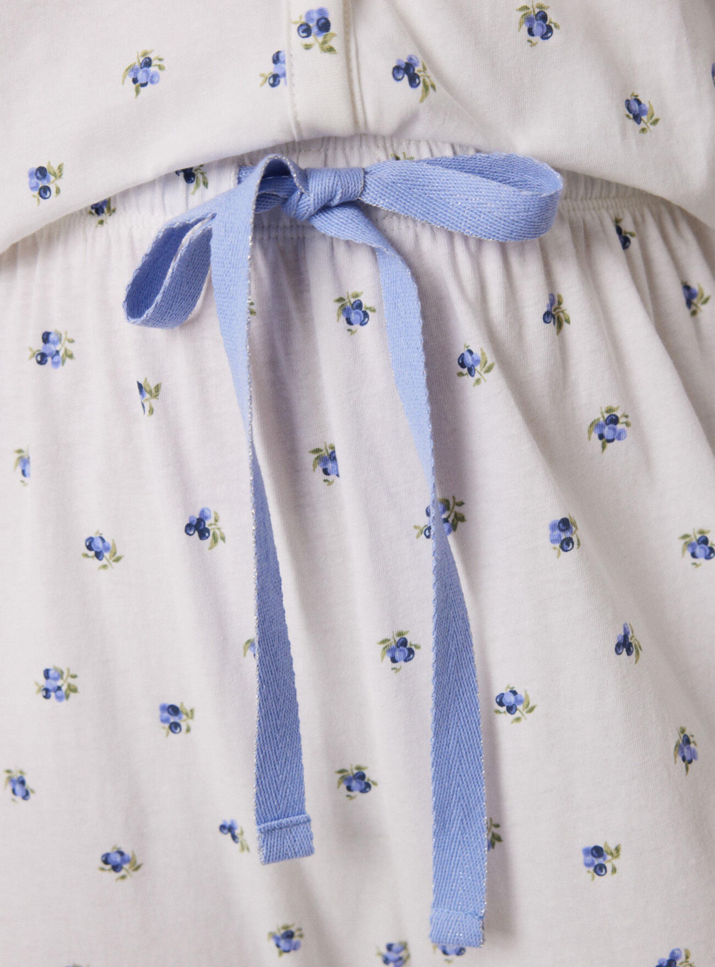 Pijama Largo Algodón Flores Tenue-4