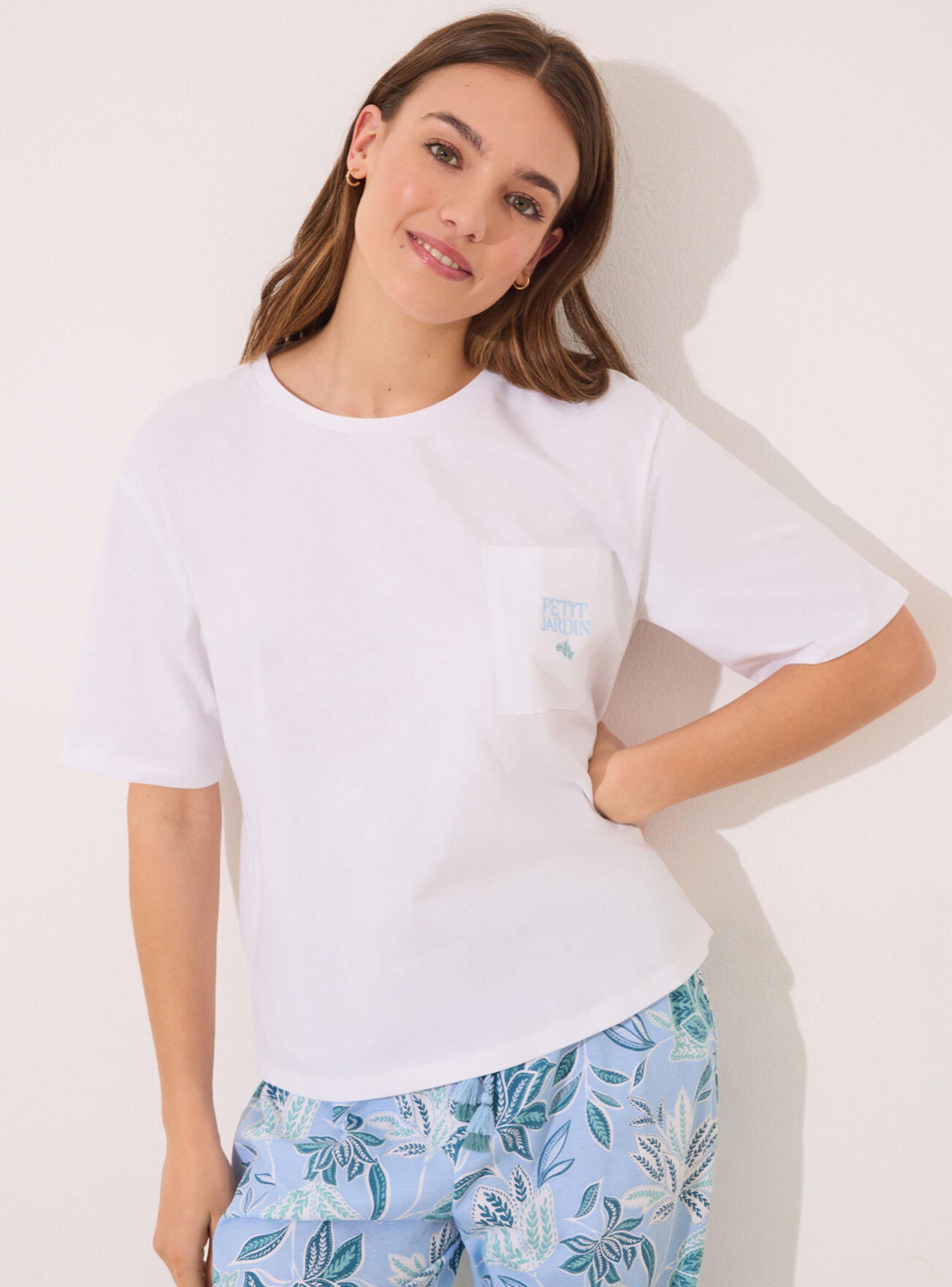 Pijama Capri Algodón Estampado Flores-2