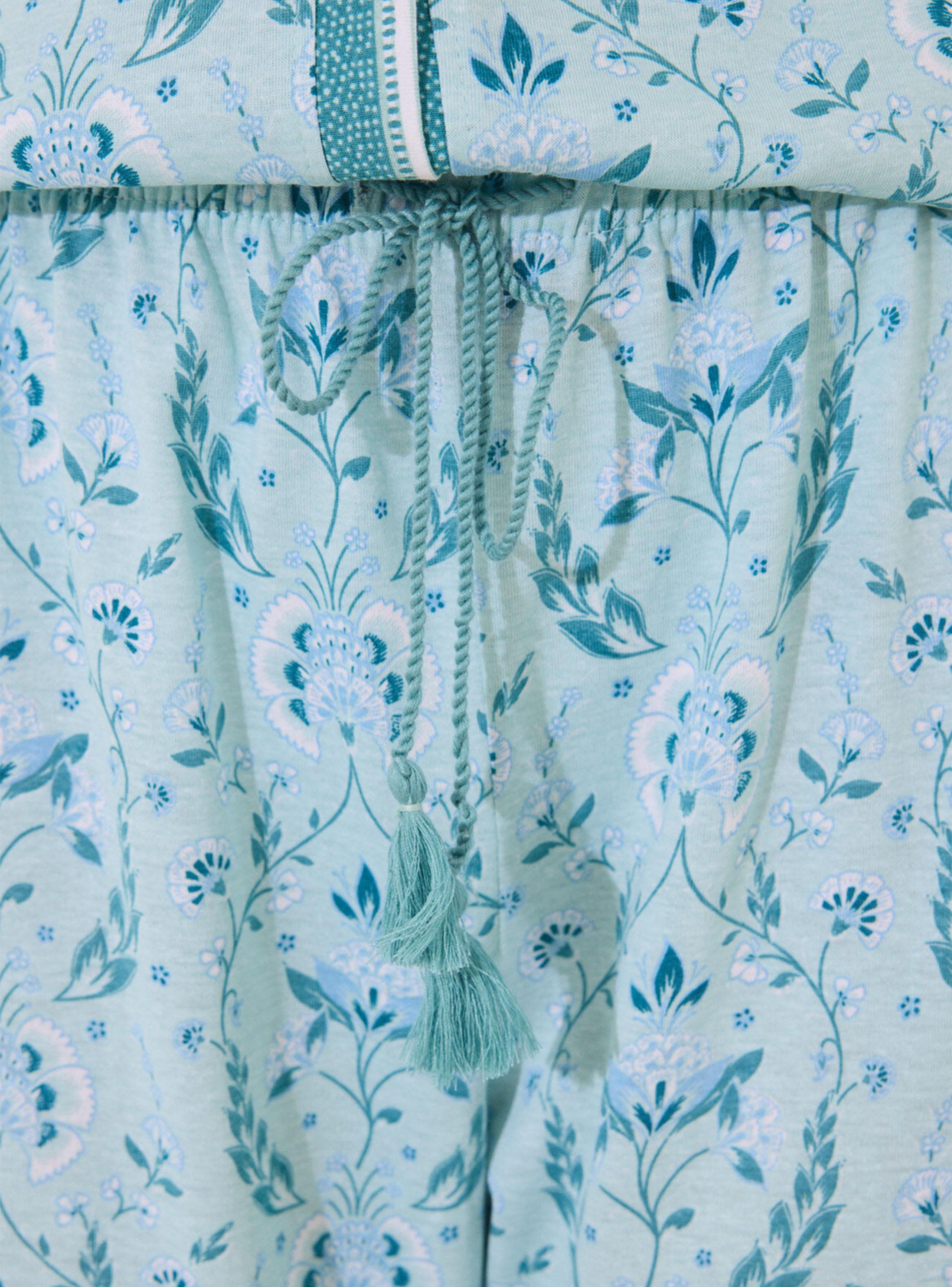 Pijama Algodón Estampado Flores-4