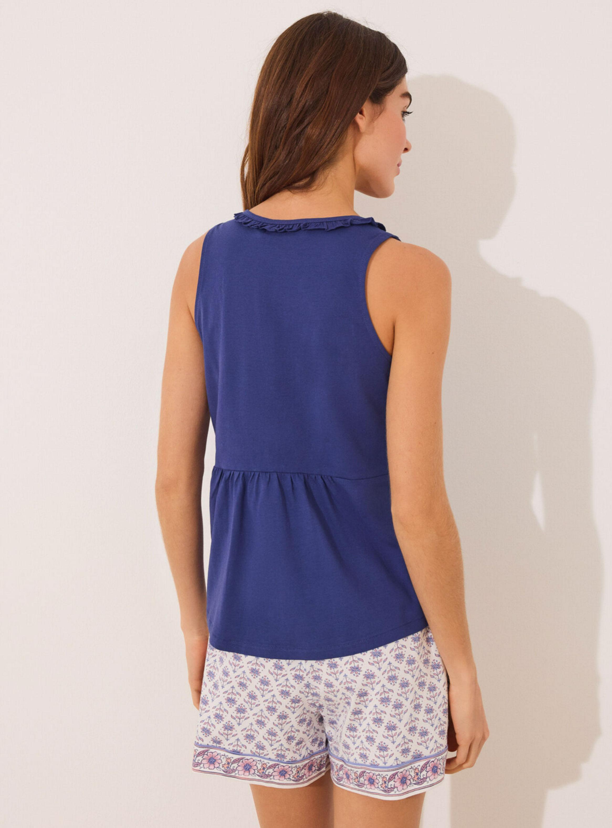 Pijama Corto Top Tirantes Algodón Estampado-1