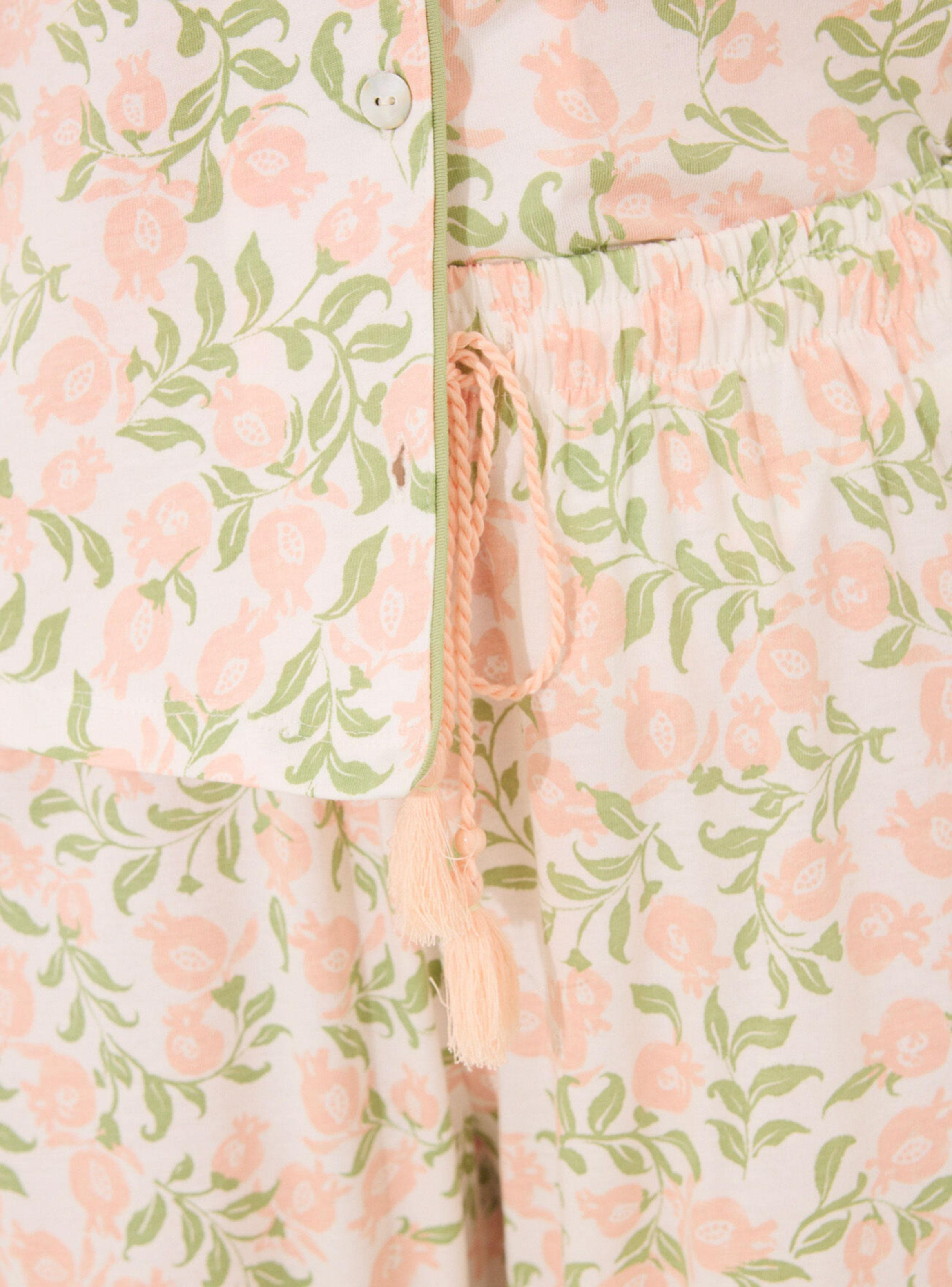 Pijama Camisero Cuello Solapa Algodón Estampado-4