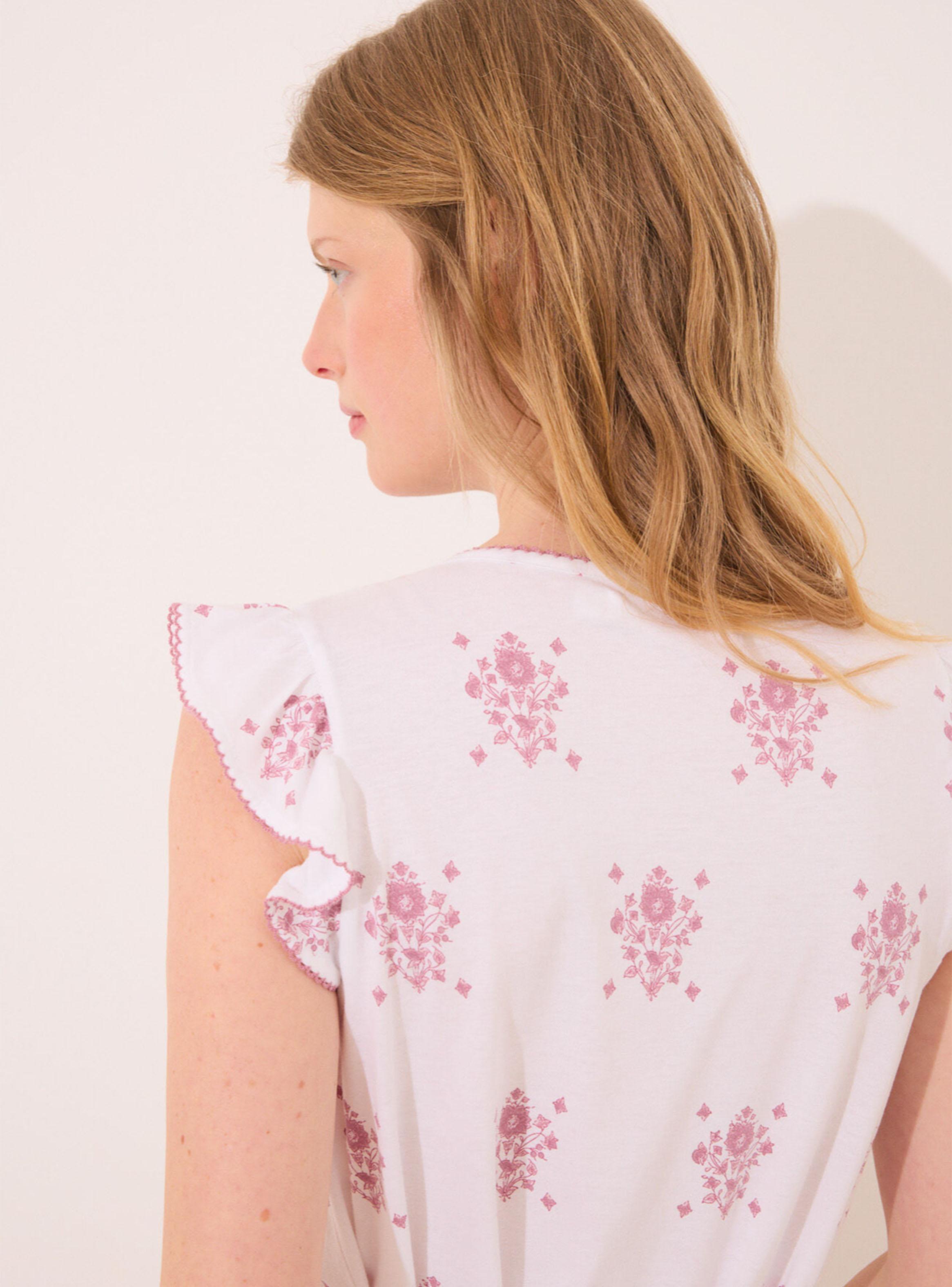 Camisón Corto Maternity Estampado Floral-3