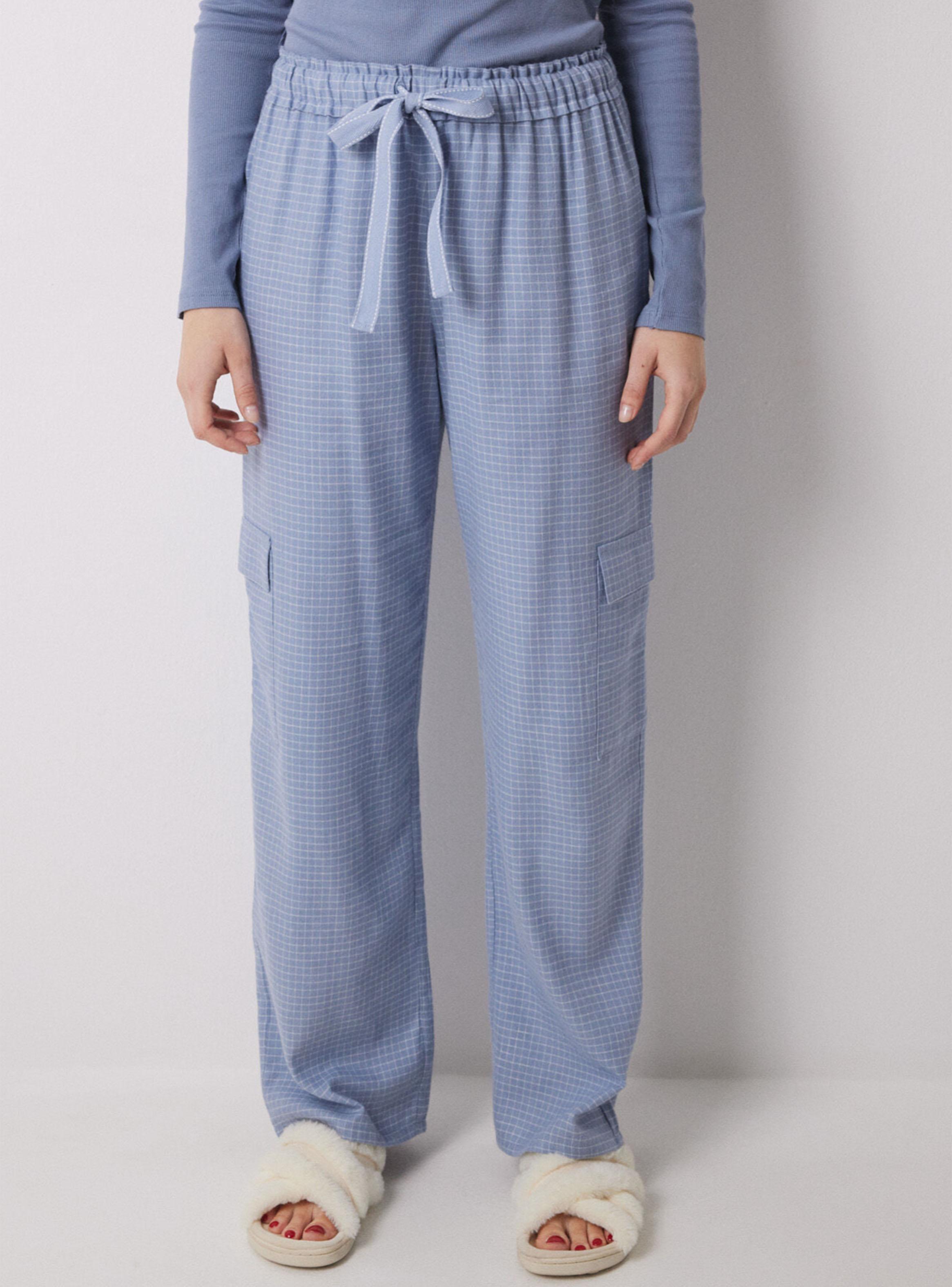 Pantalón Largo Cargo Estampado Cuadros-2