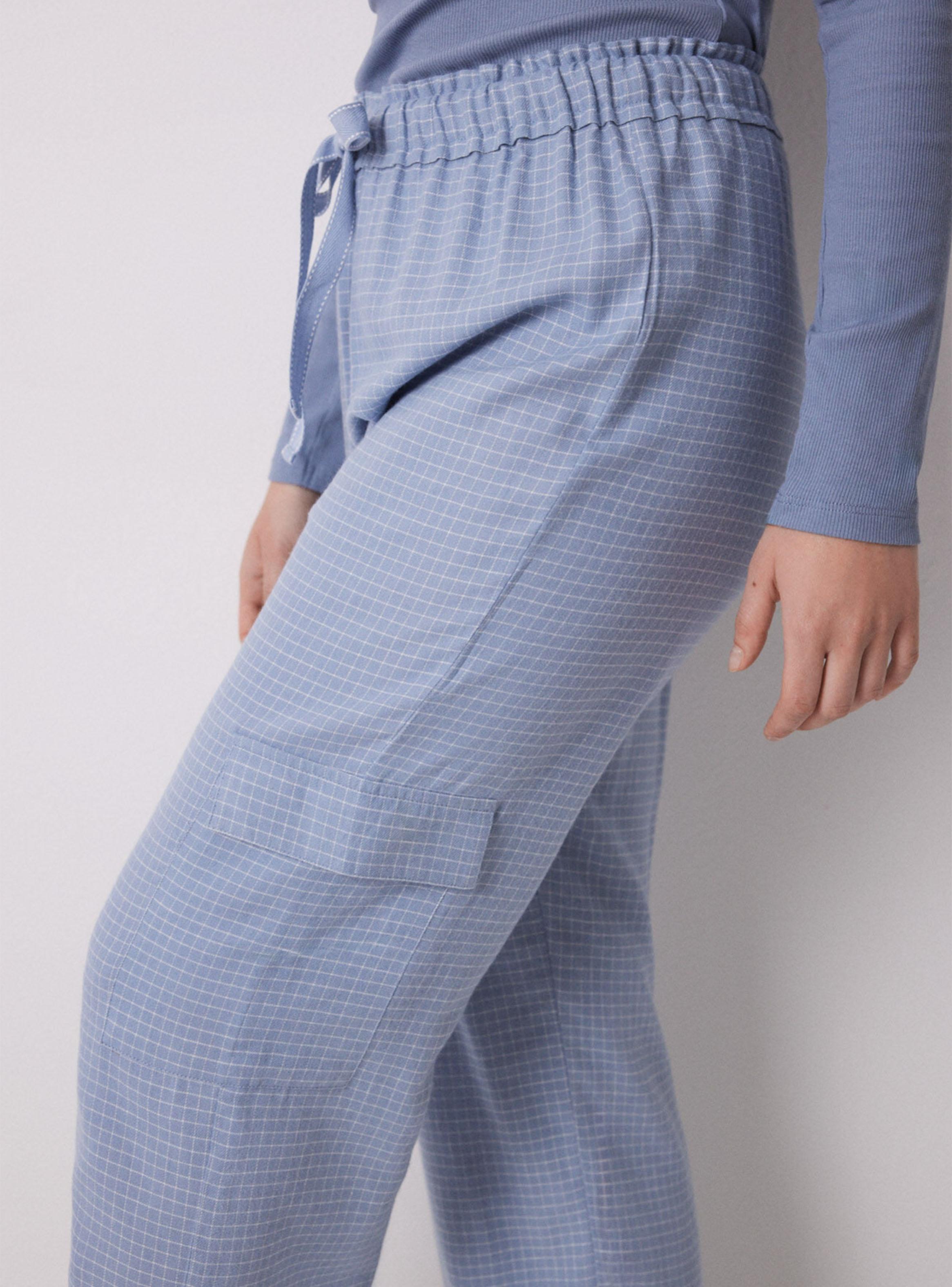Pantalón Largo Cargo Estampado Cuadros-3