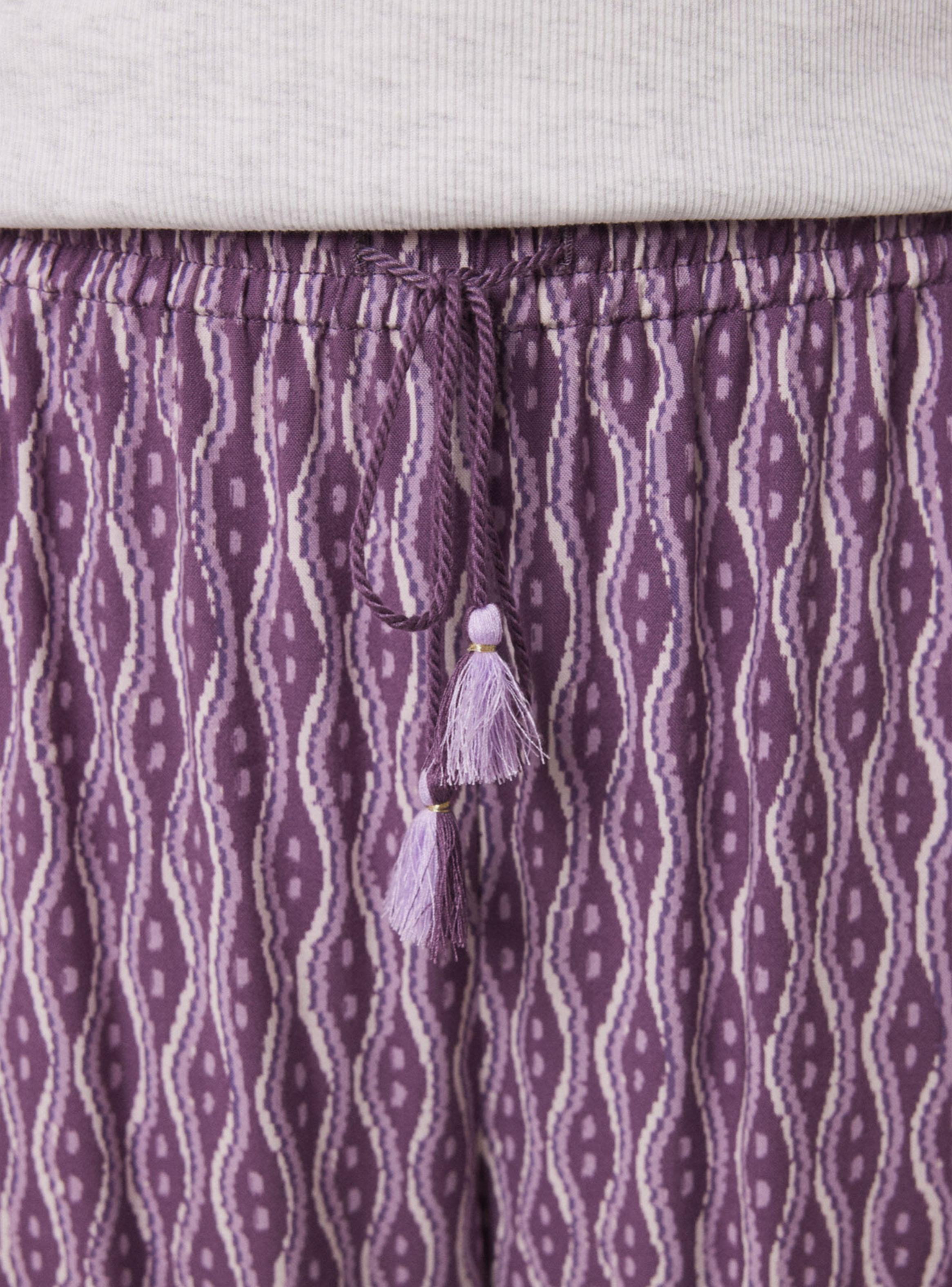 Pantalón Carrot Viscosa Estampado Ikat-3