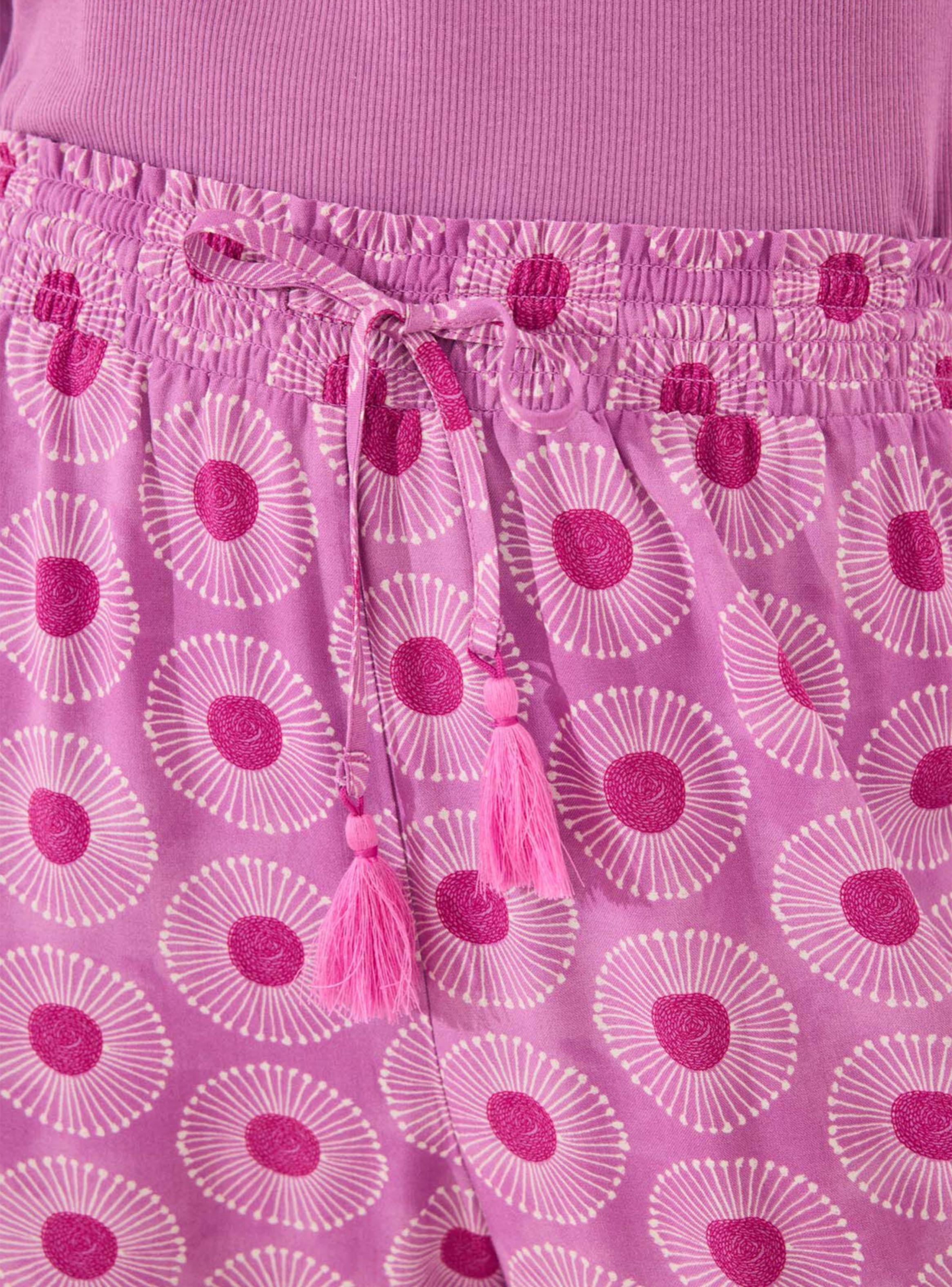 Pantalón Largo Viscosa Estampado Geométrico-4