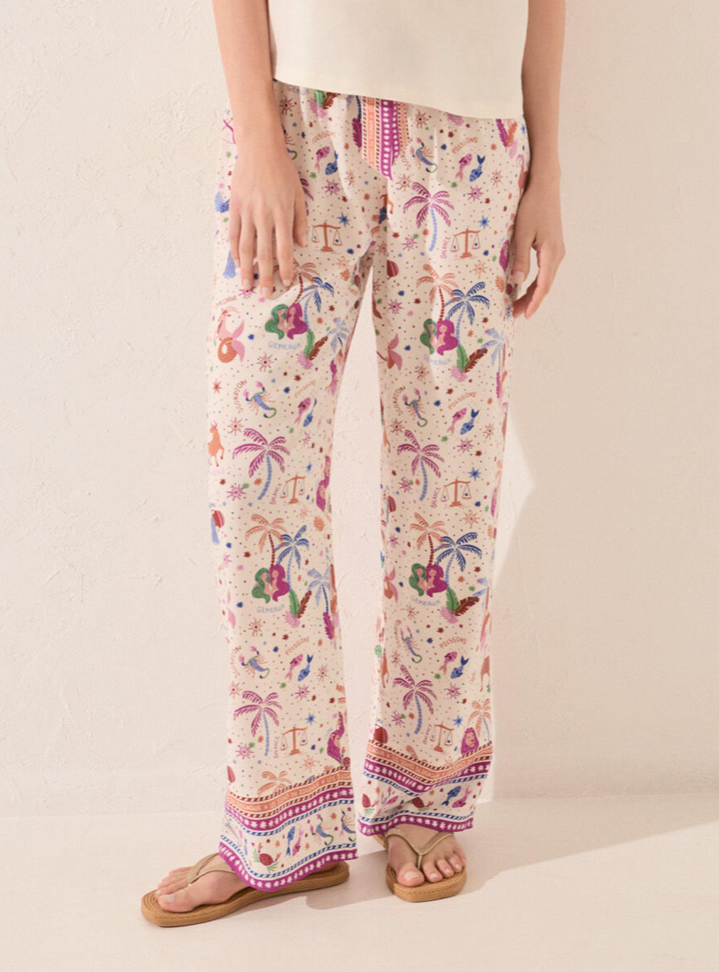 Pantalón Largo Estampado Multicolor-2