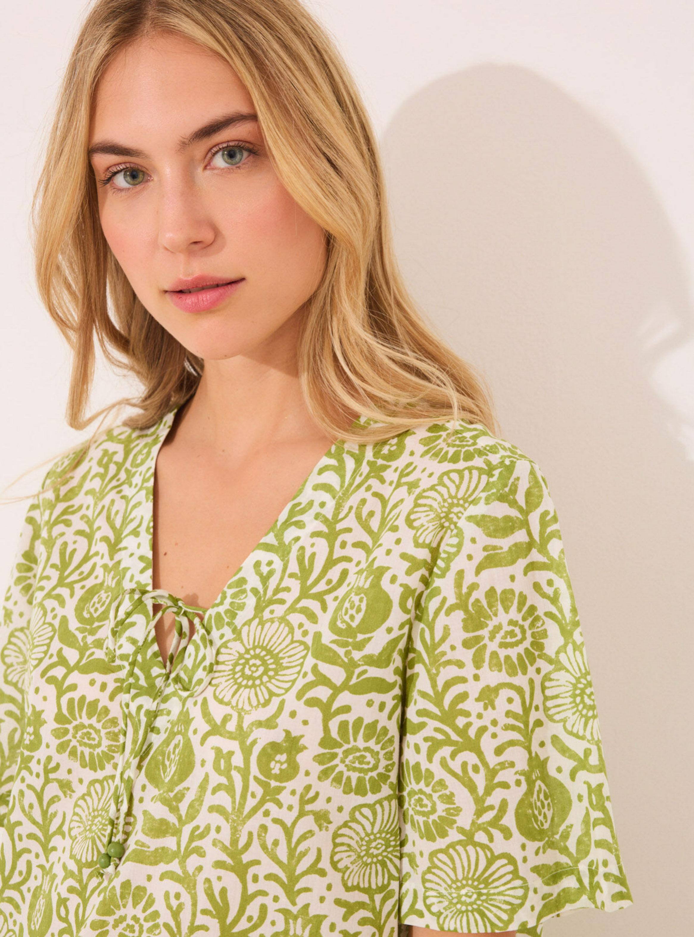 Camisón Floral Algodón Estampado-3