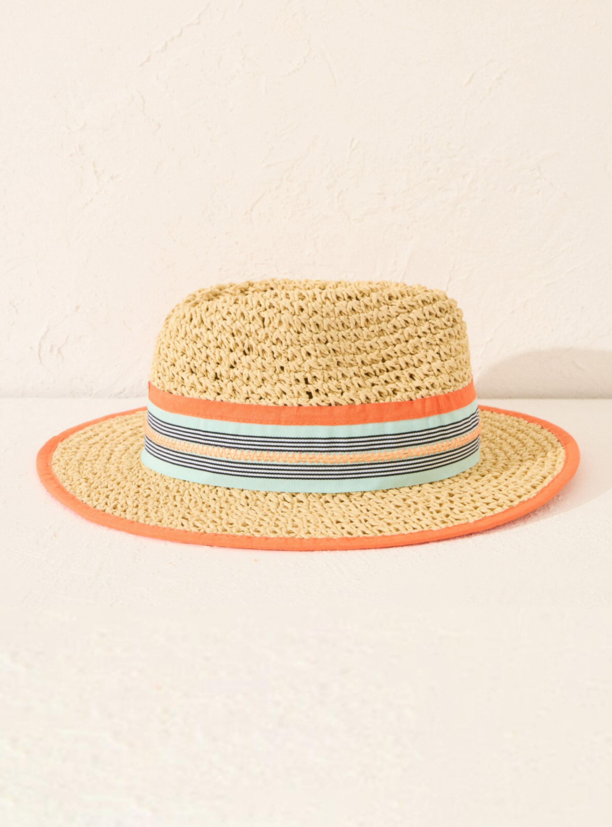 Sombrero Rafia Detalle Macramé-1