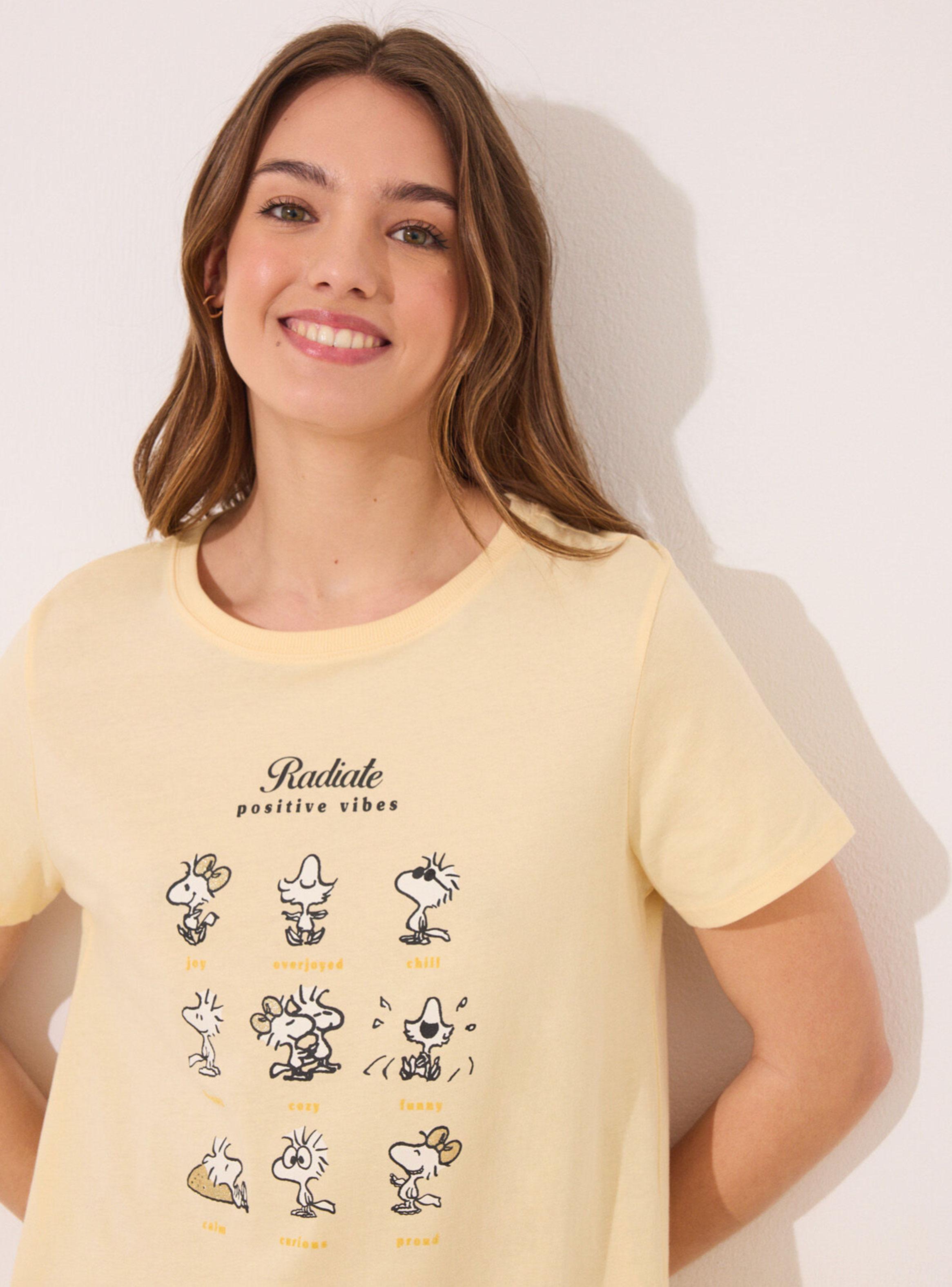 Camisón Corto Algodón Snoopy Love-2