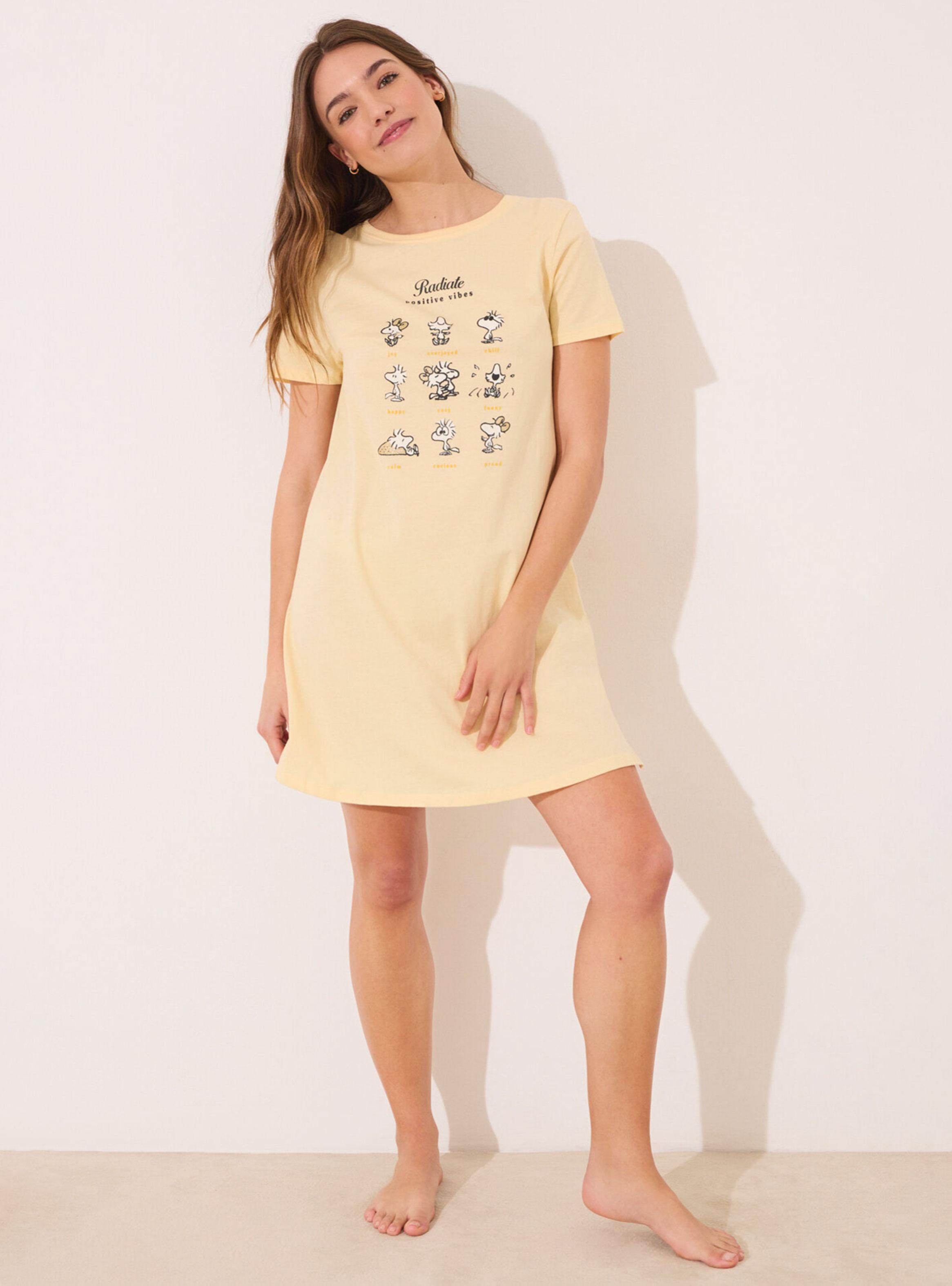 Camisón Corto Algodón Snoopy Love-4