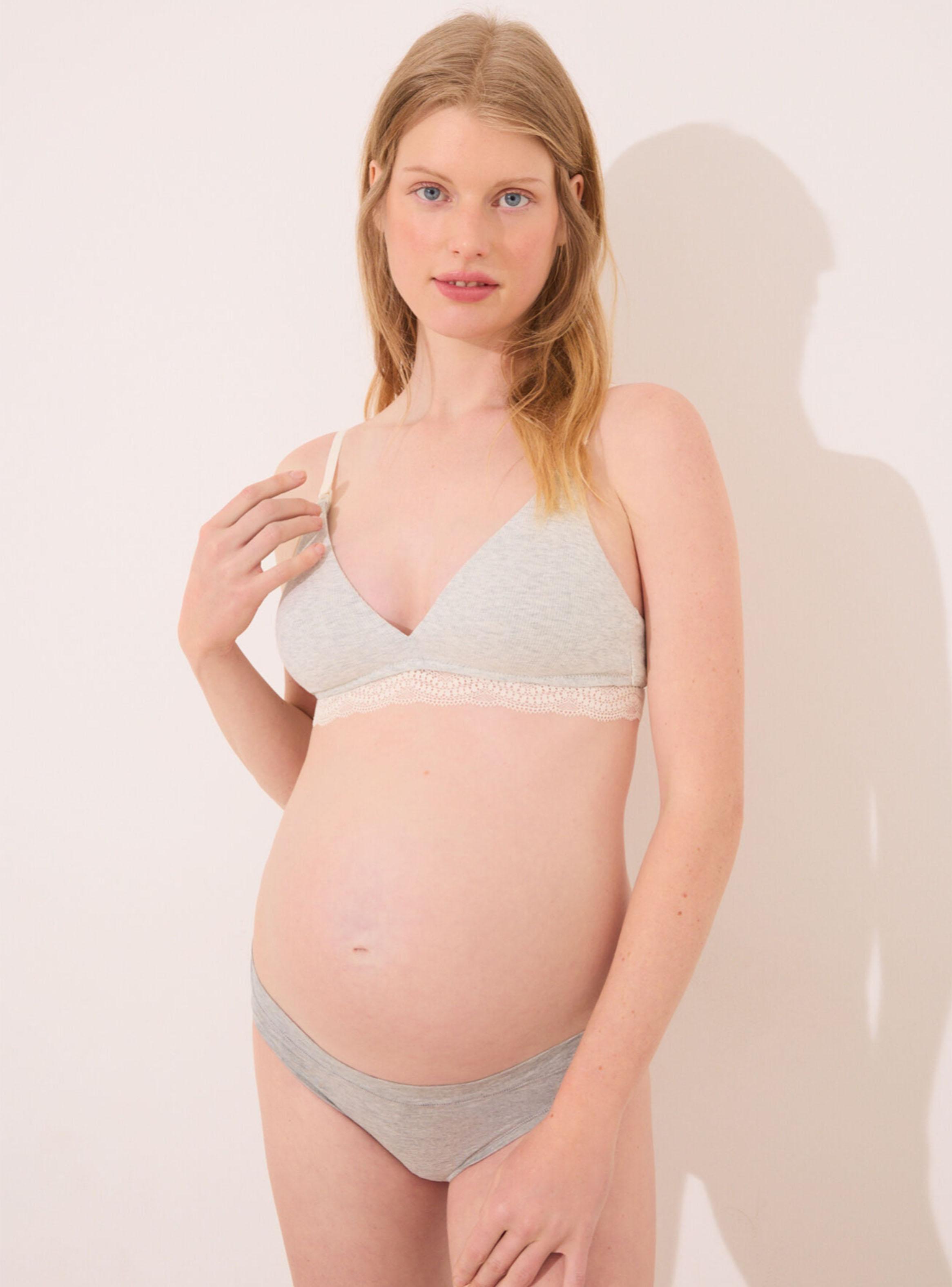 Fantastic Sostén 'Maternity' Canalé Gris-4