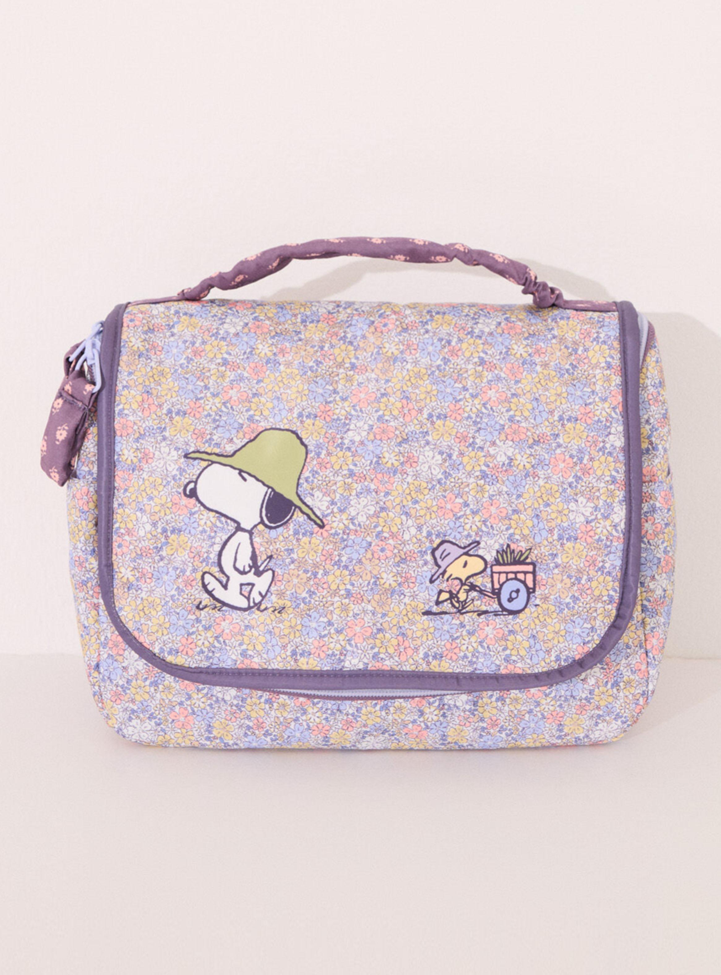 Neceser Grande Nailon Flores Snoopy-0