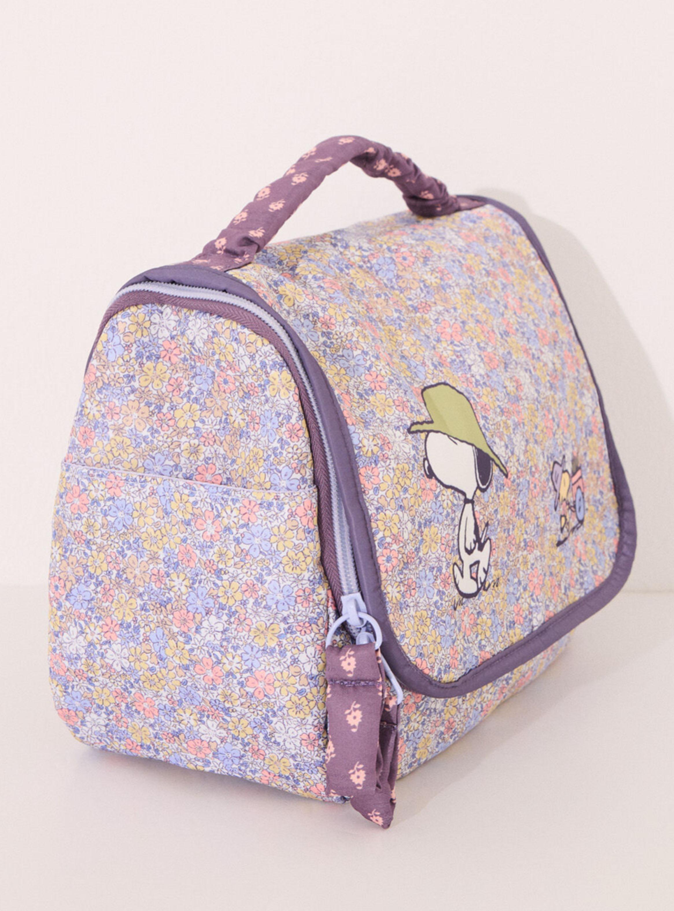 Neceser Grande Nailon Flores Snoopy-2