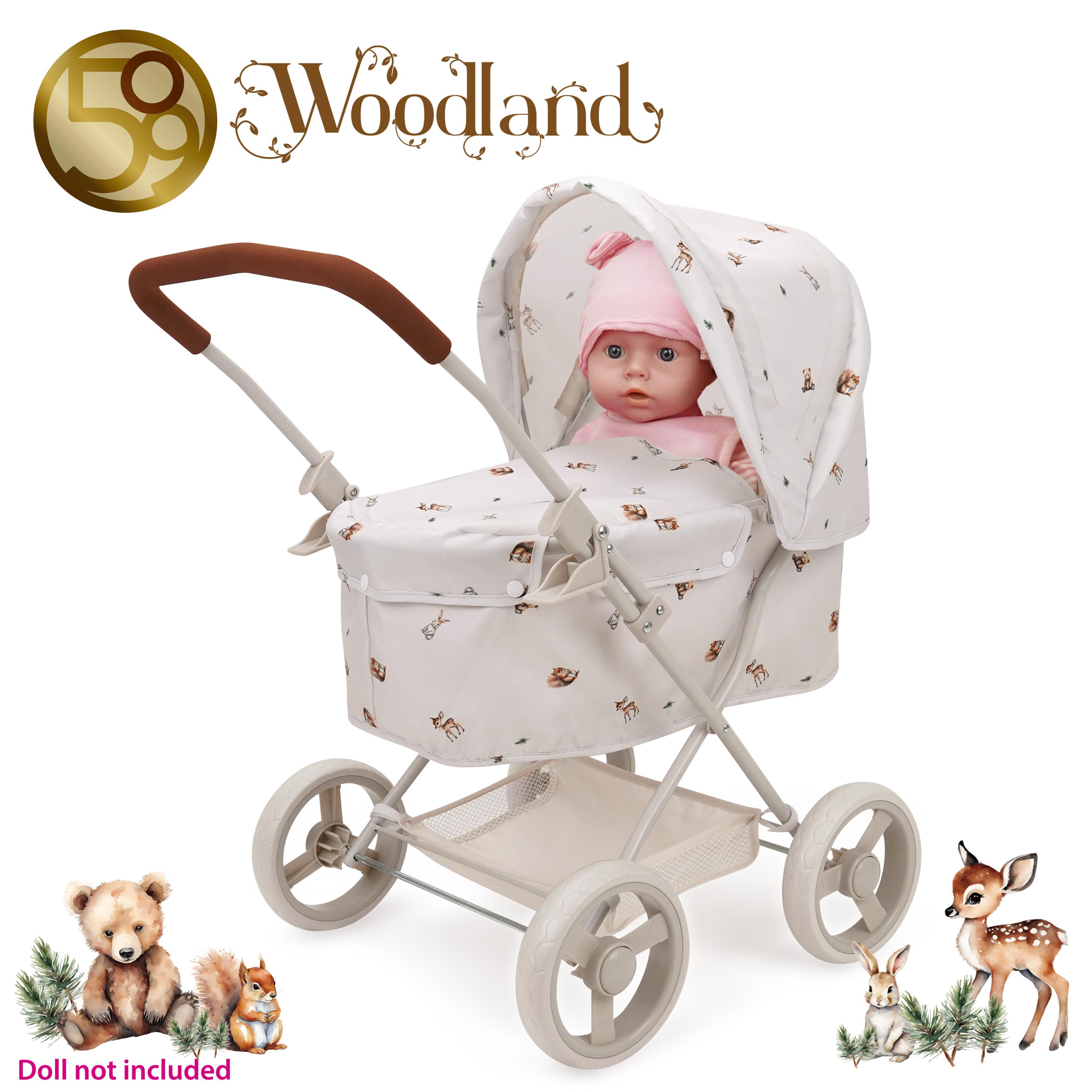 Coche de Muñecas Cuna Woodland-3