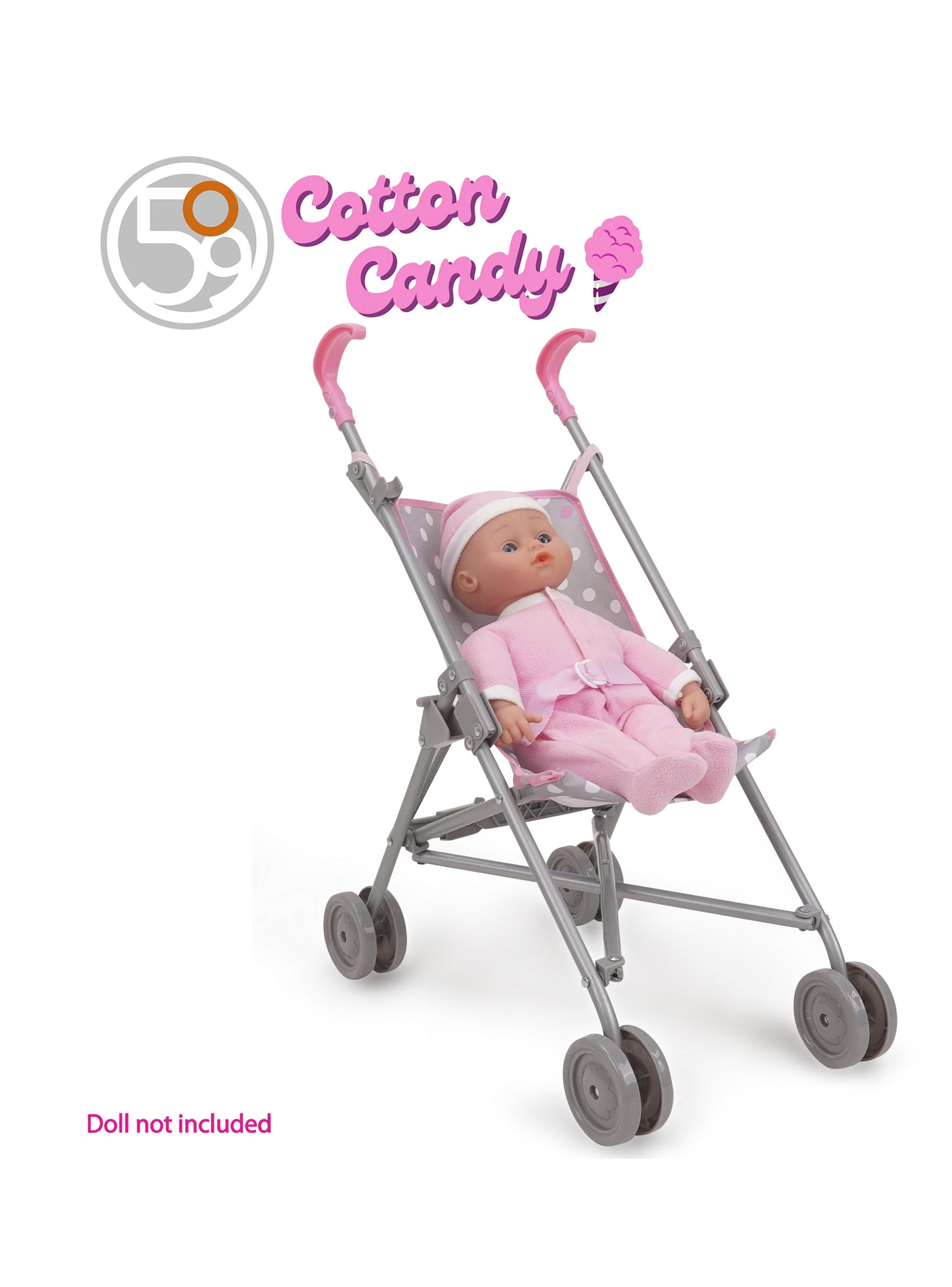 Coche de Muñecas Paragua Cotton Candy Gris/Rosa-3