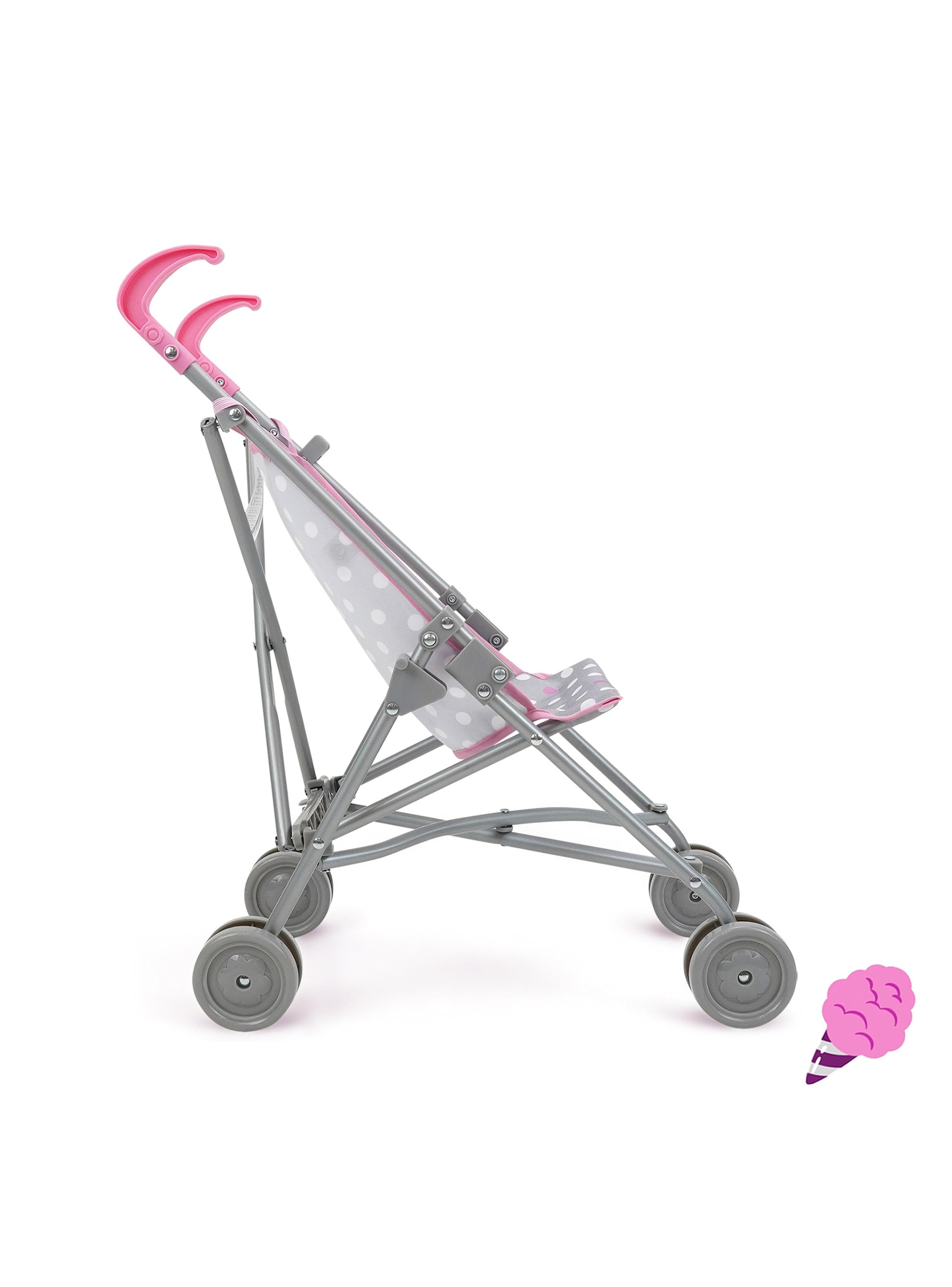 Coche de Muñecas Paragua Cotton Candy Gris/Rosa-2