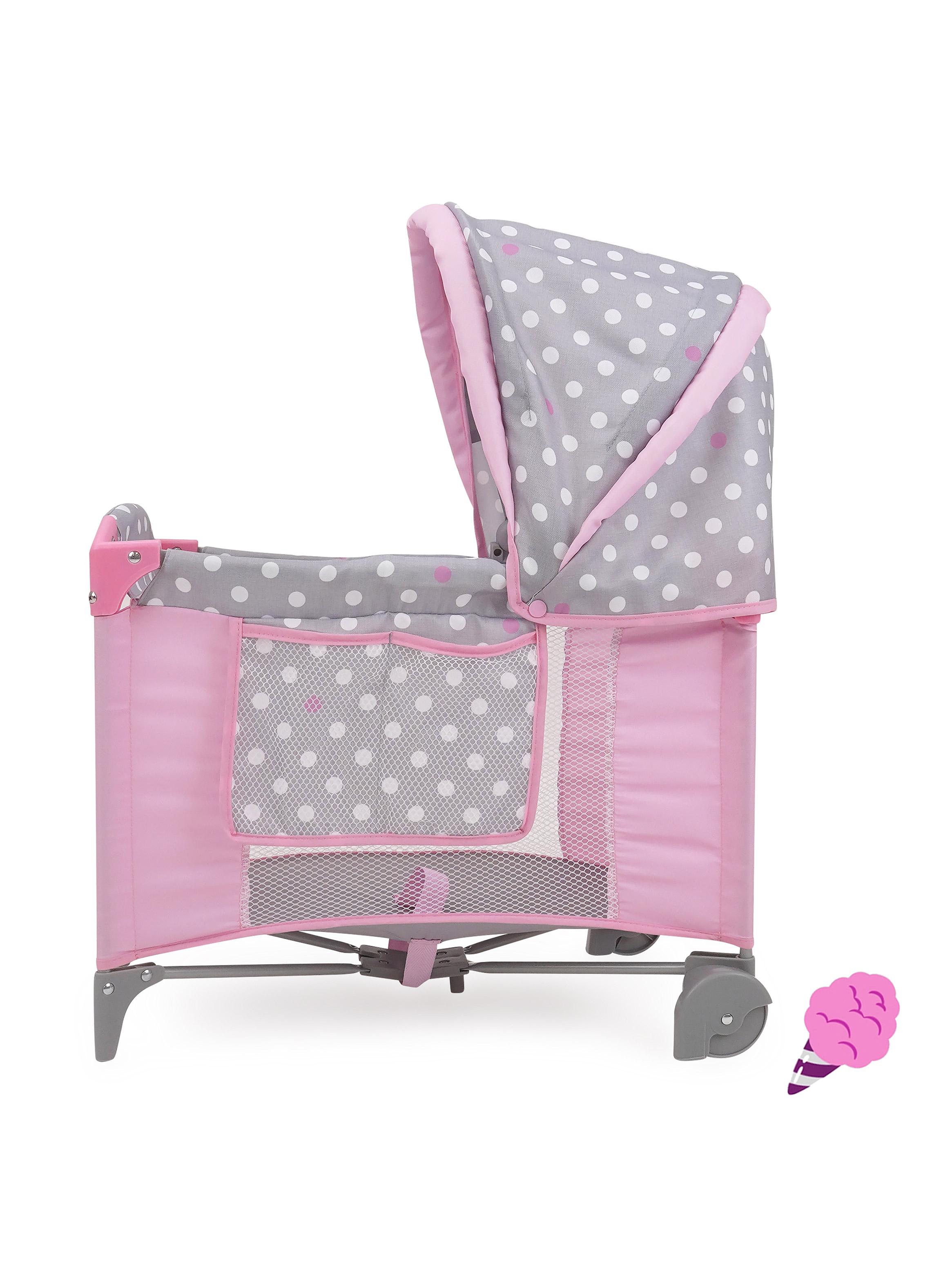 Cuna de Muñecas Cotton Candy Gris/Rosa-2