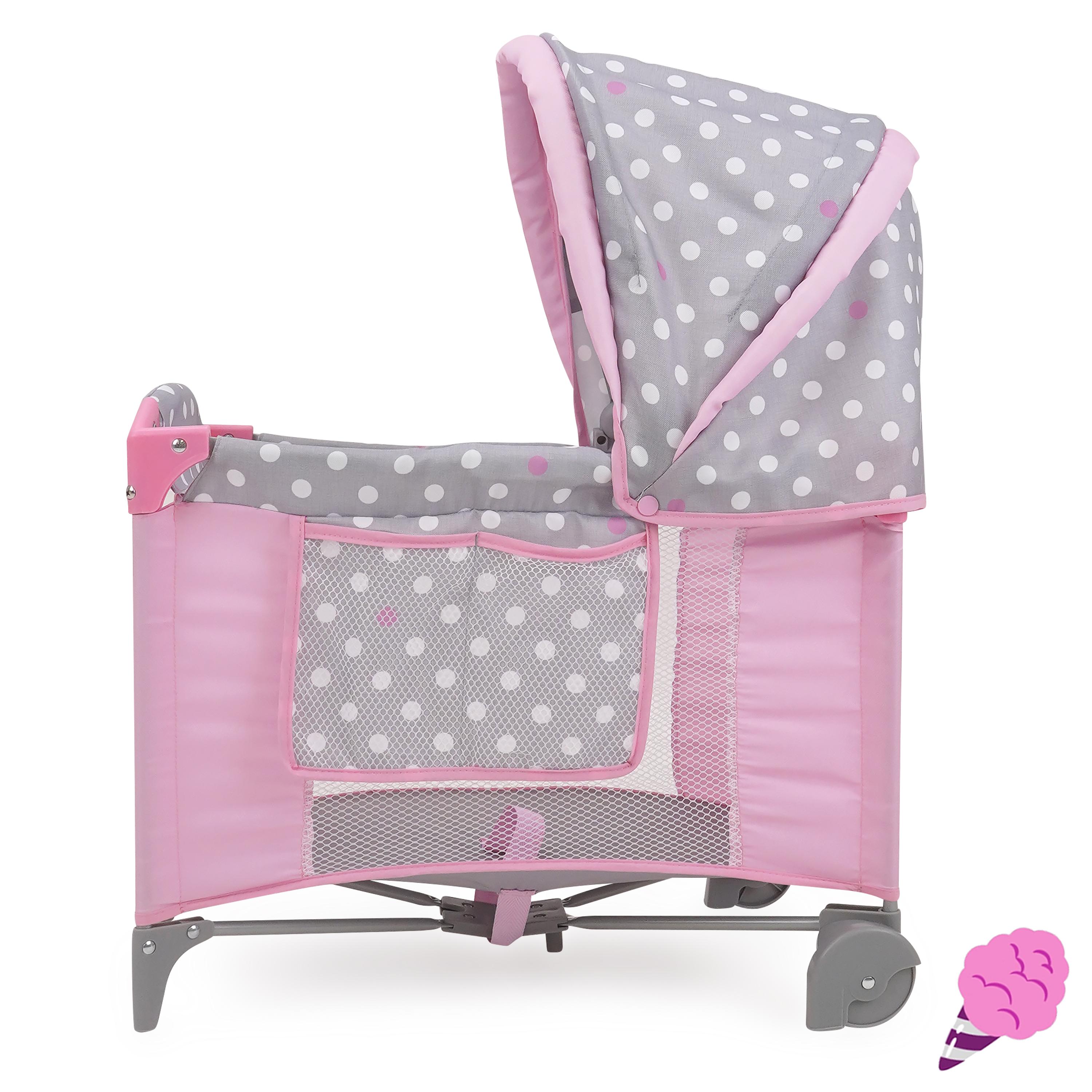 Cuna de Muñecas Cotton Candy Gris/Rosa-2