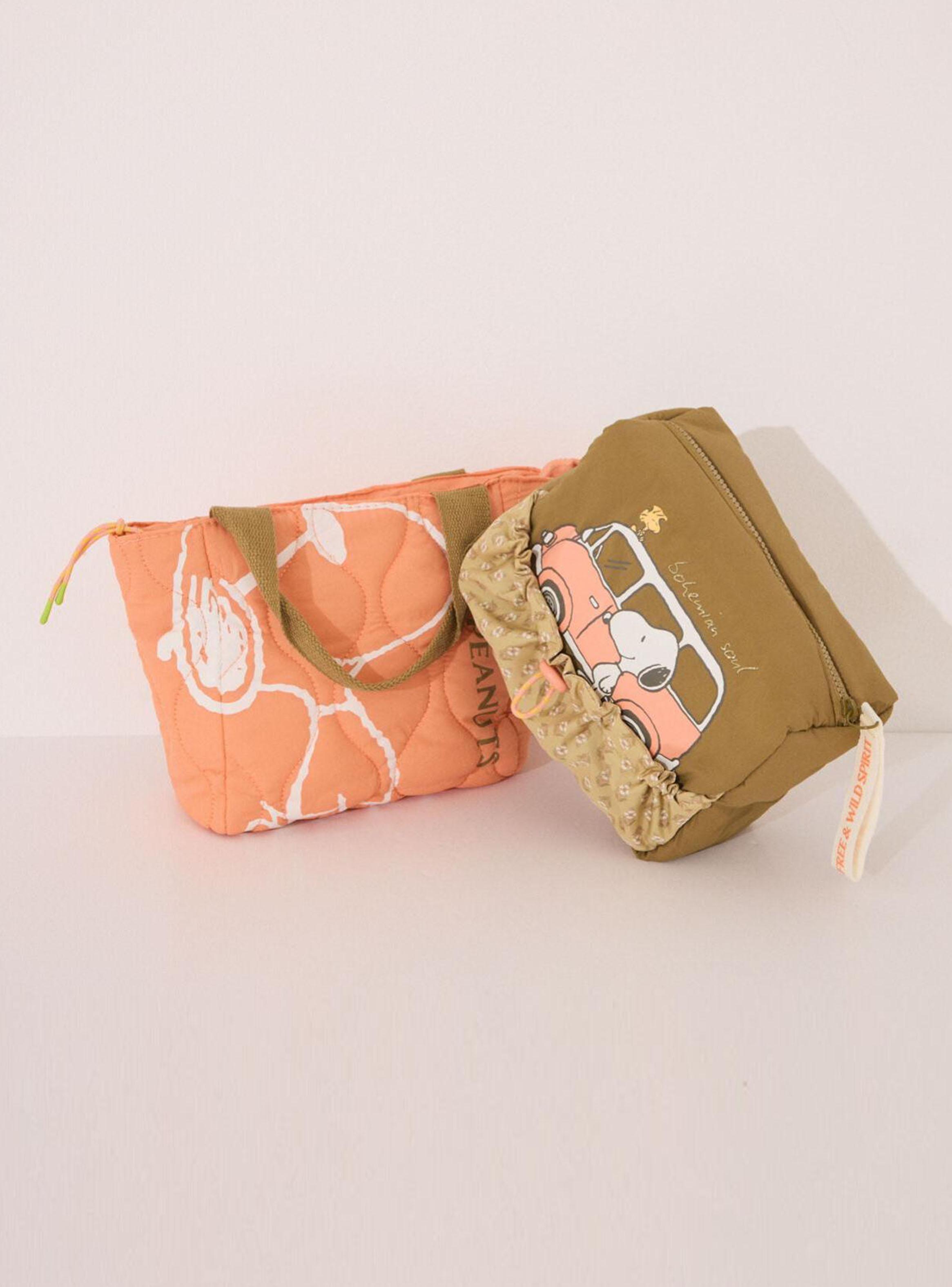 Bolsa Térmica Porta Alimentos Snoopy Nailon Acolchado-4