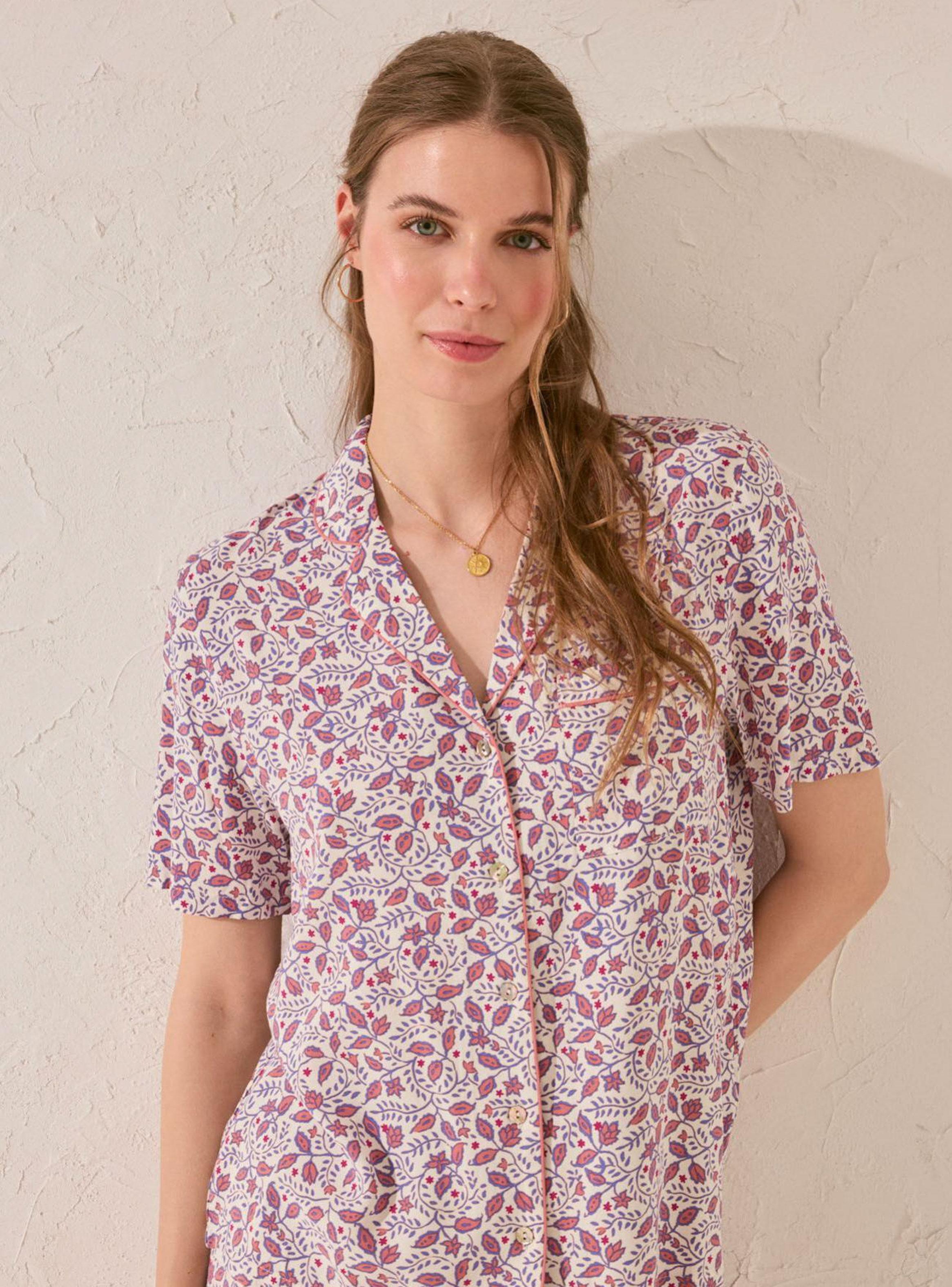 Pijama Camisero Capri Estampado-2