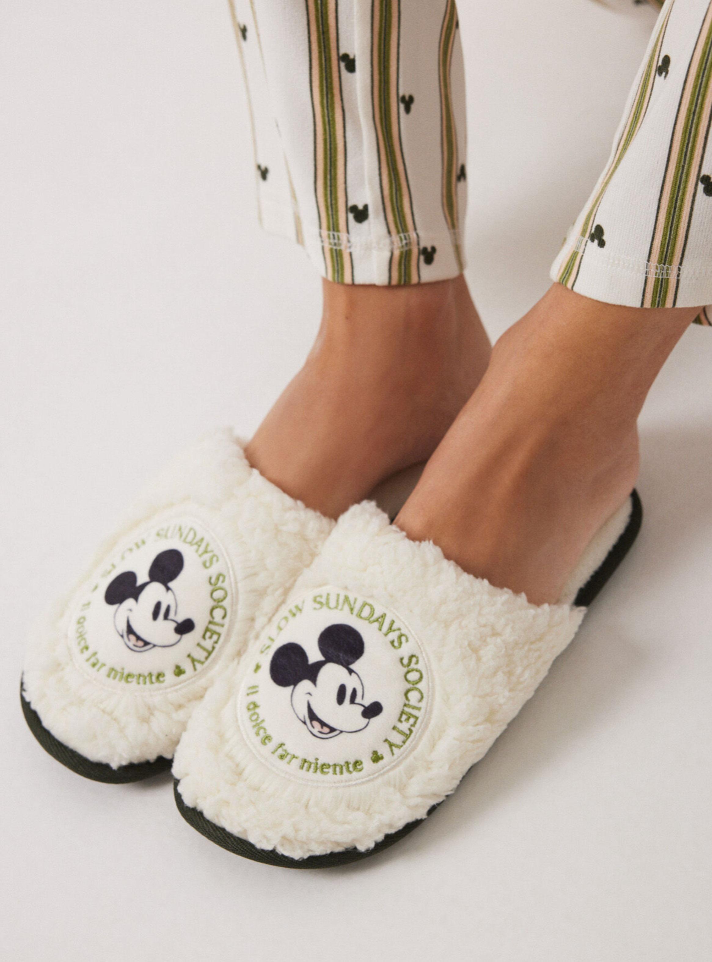 Pantuflas Pelo Mickey Mouse-0