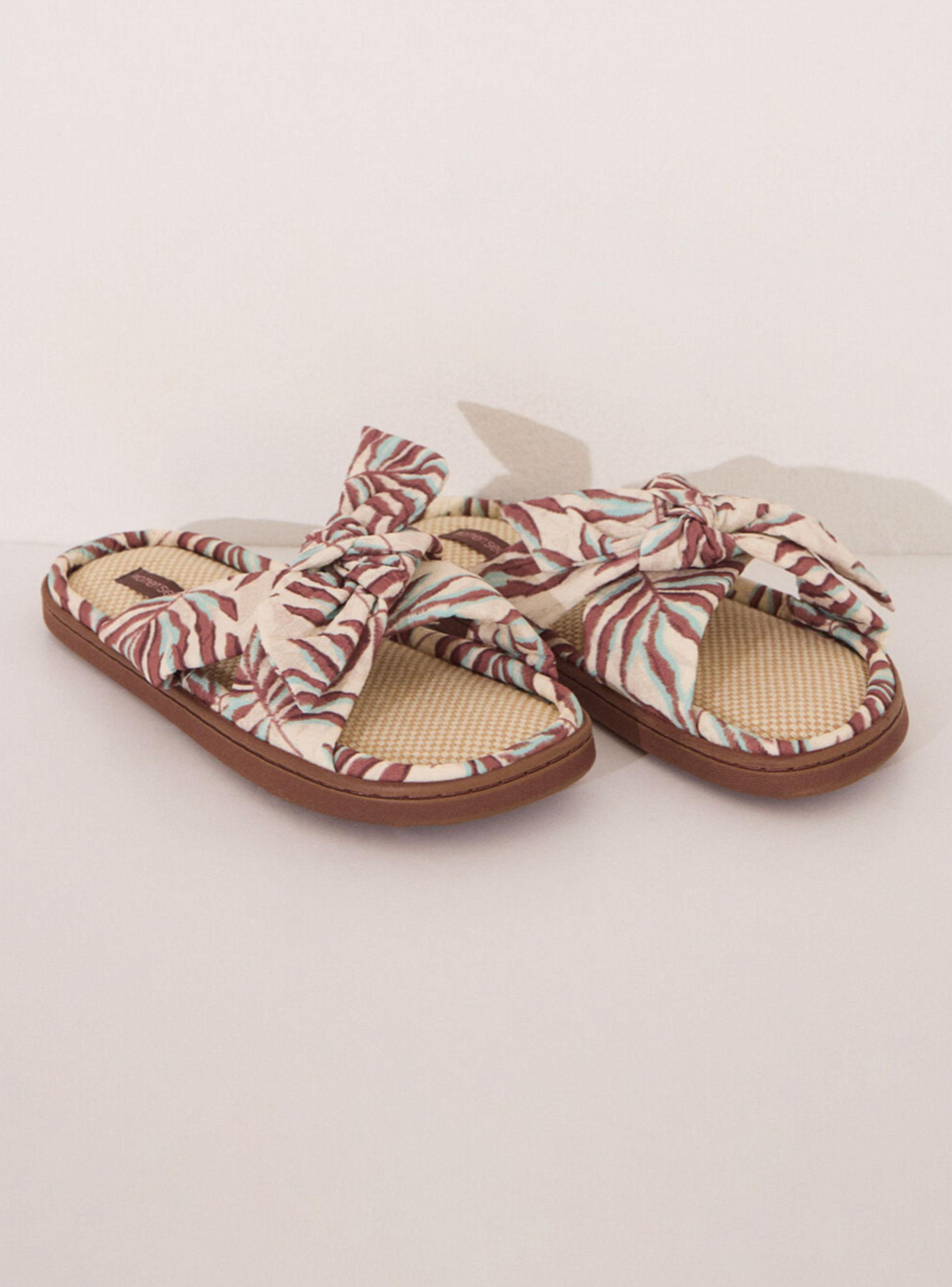 Pantuflas Rafia Print Tropical-2