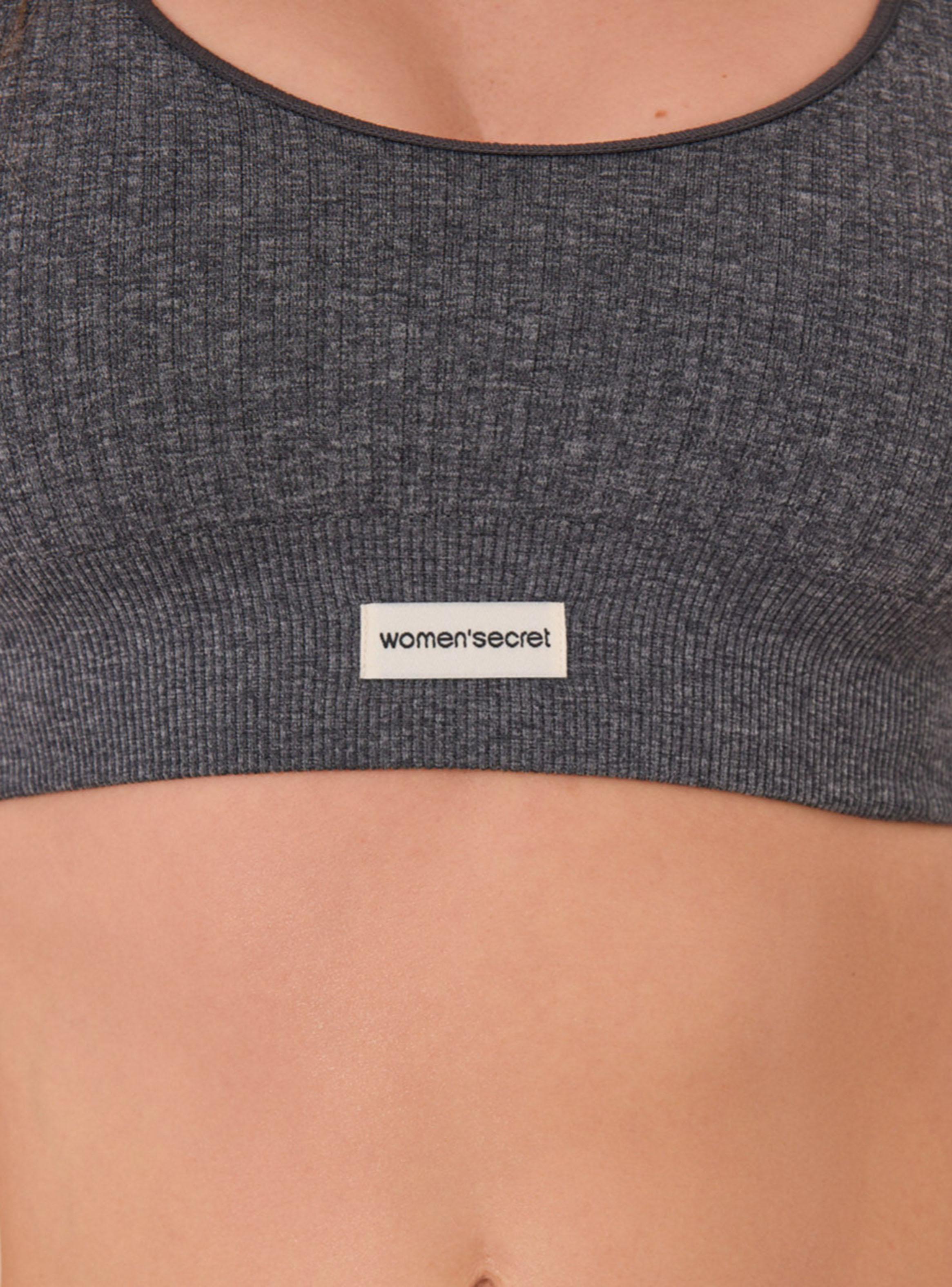 Top Canalé Seamless Gris-3