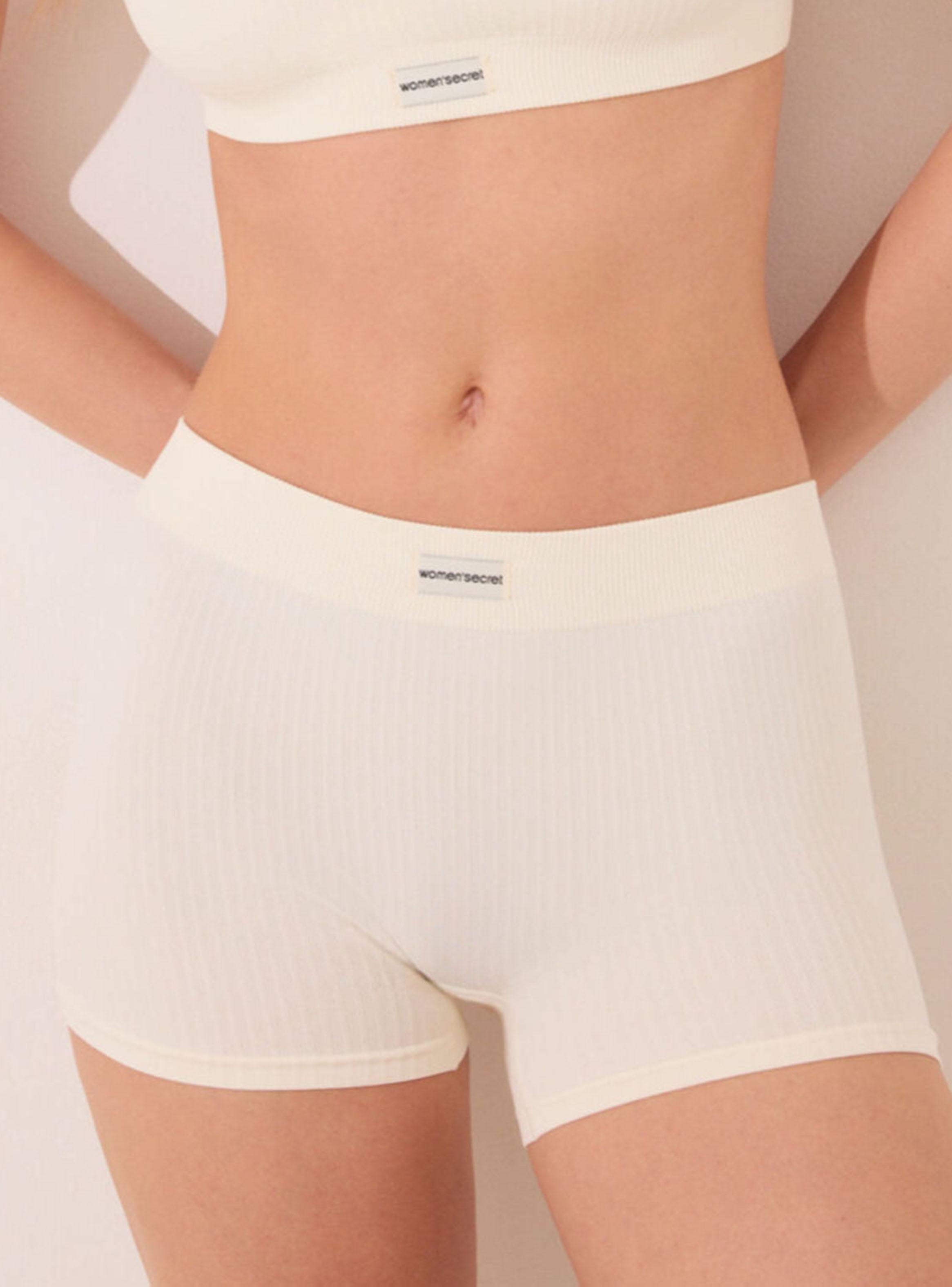 Culotte Canalé Seamless Blanco-2
