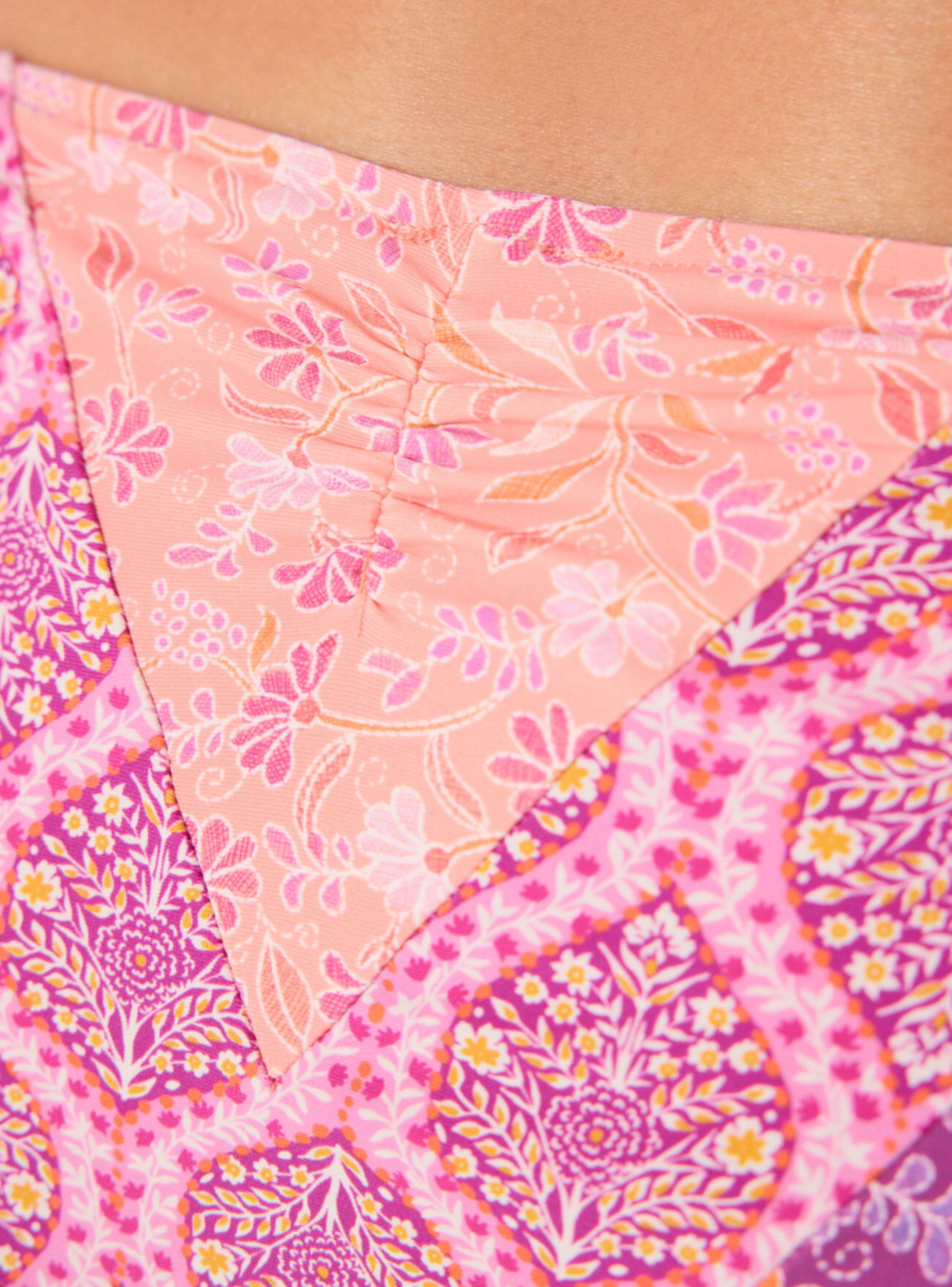 Calzón Bikini Clásico Print Flores Rosa-3