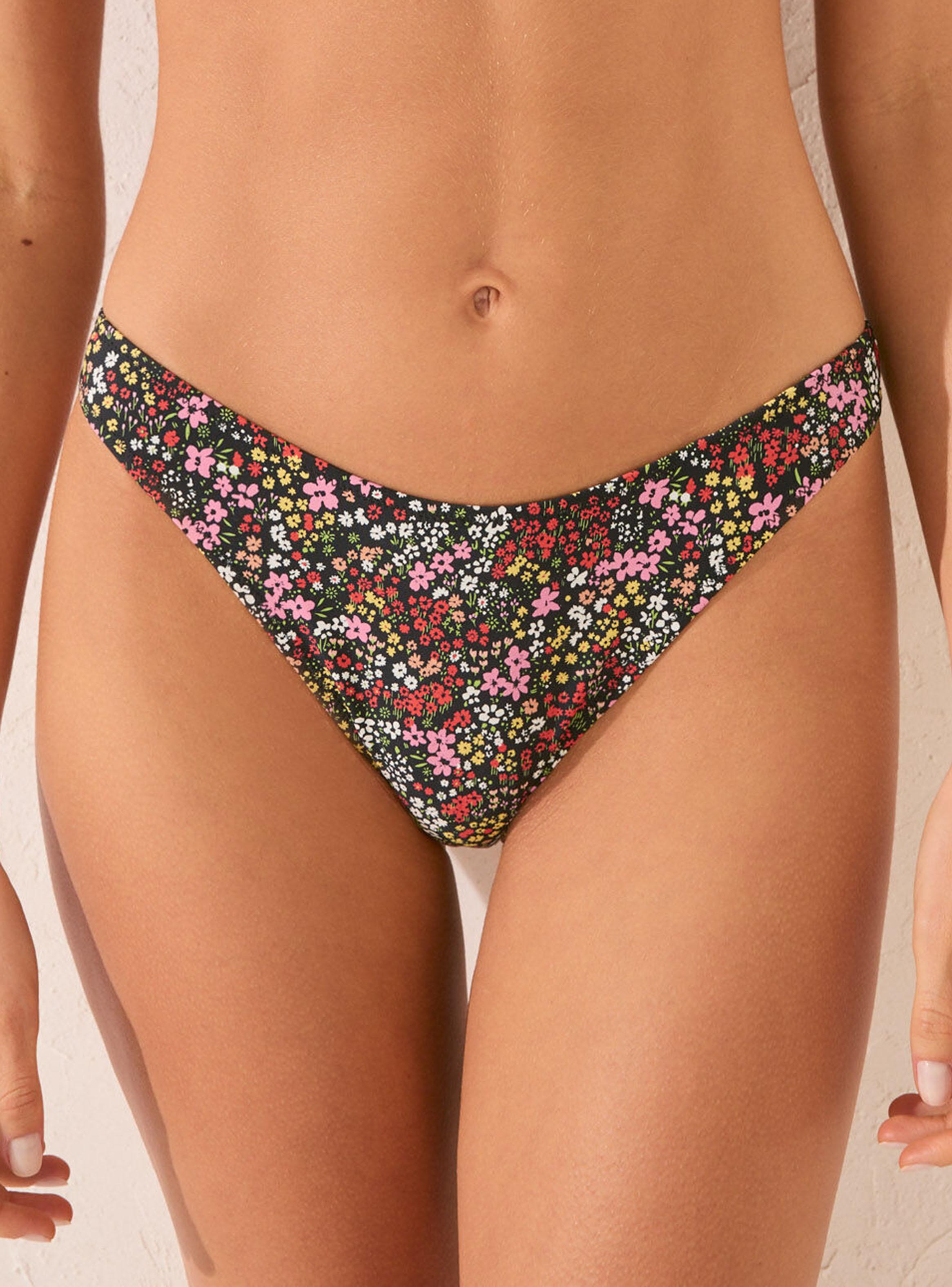 Calzón Bikini Brasileño Mini Flores-0