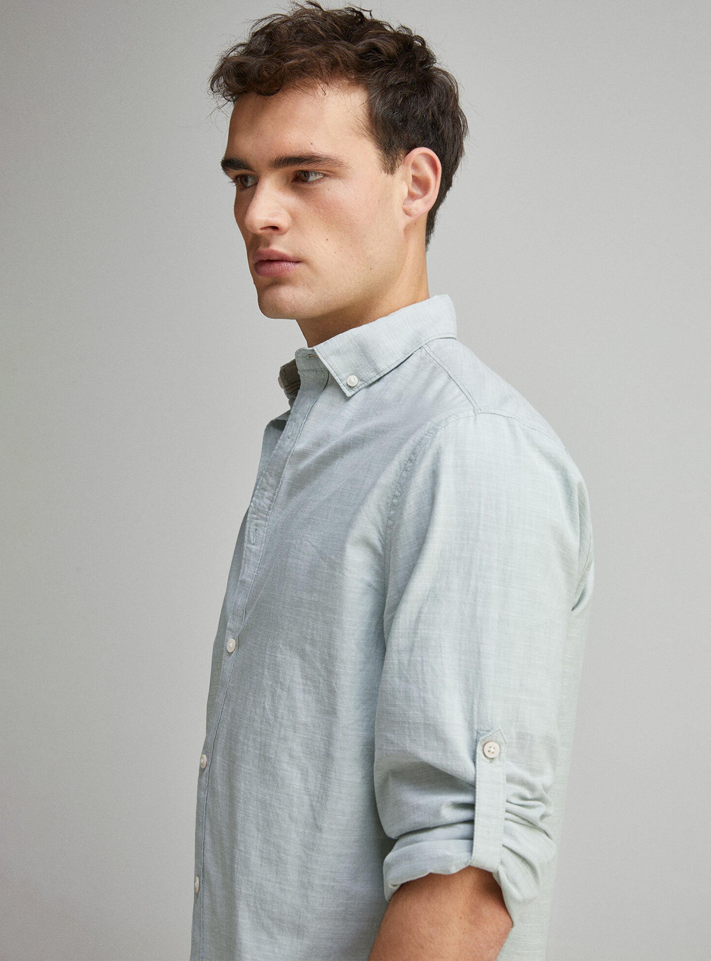 Camisa Algodón Slub Lisa-2