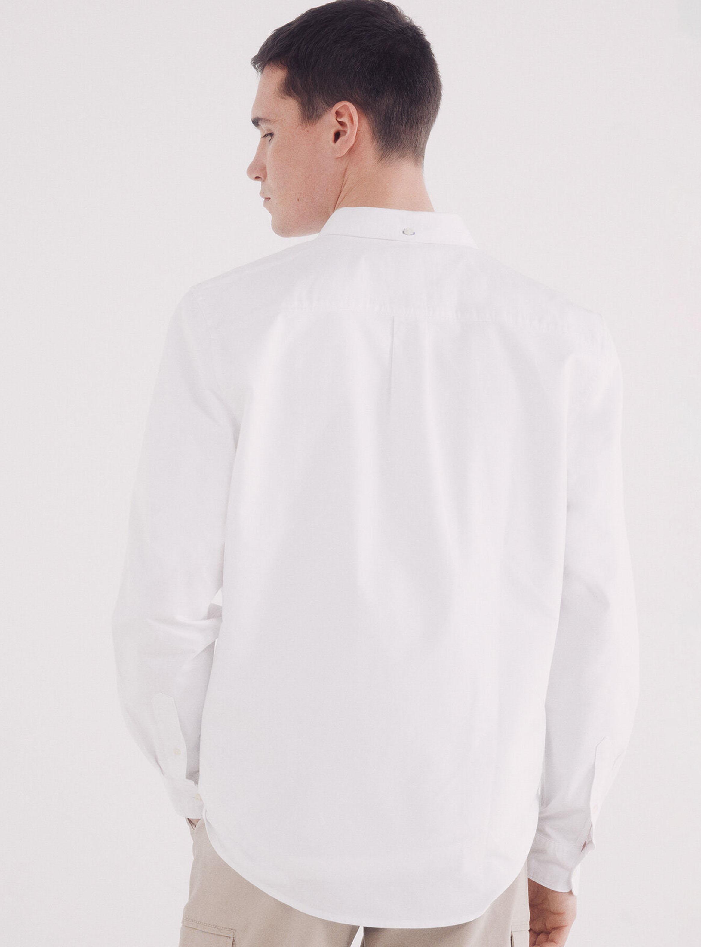 Camisa Modelo Oxford Botón Nacarado-1