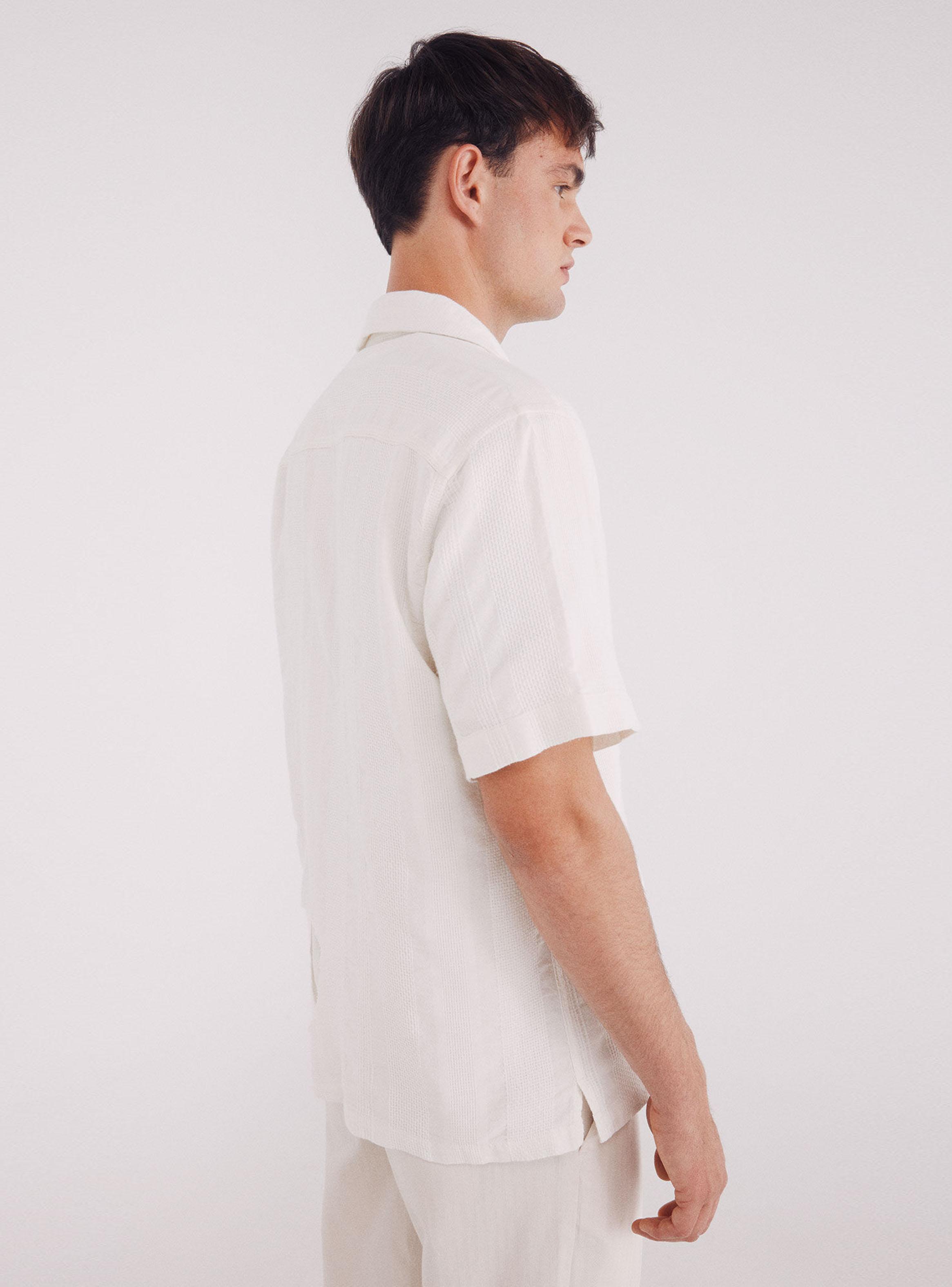 Camisa Manga Corta Jacquard-1