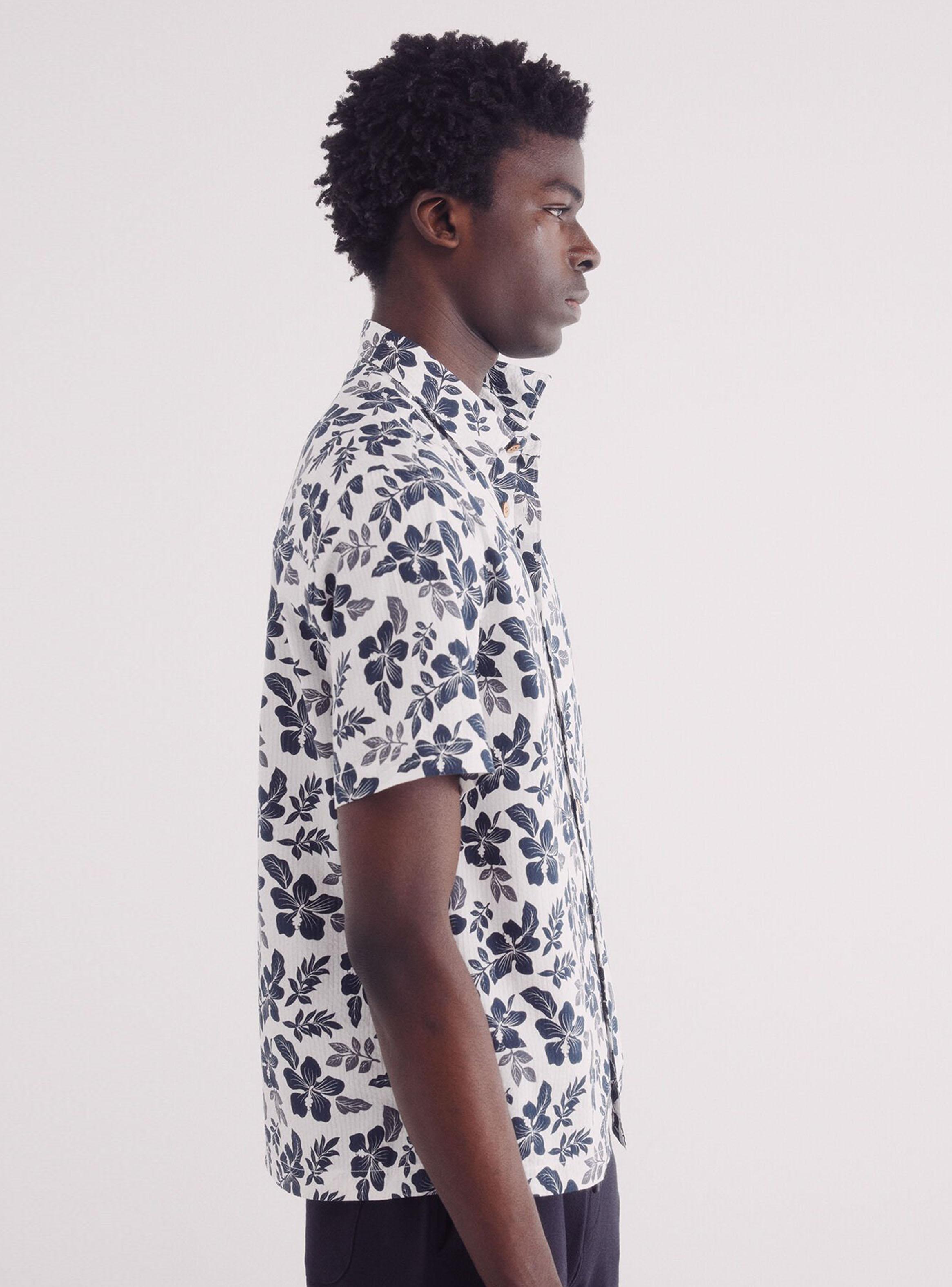Camisa Seersucker Estampada-2