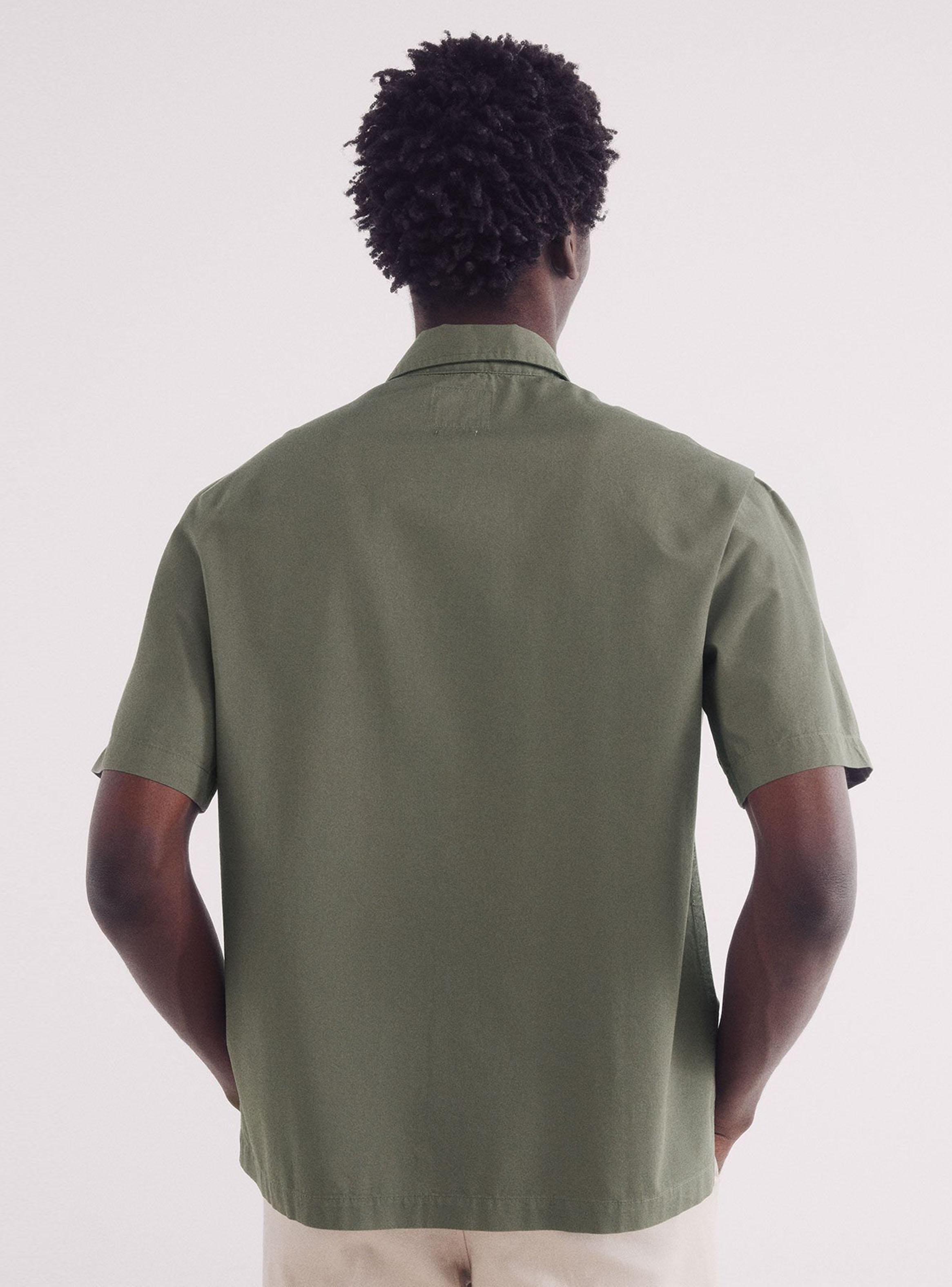 Camisa Manga Corta Tencel-1